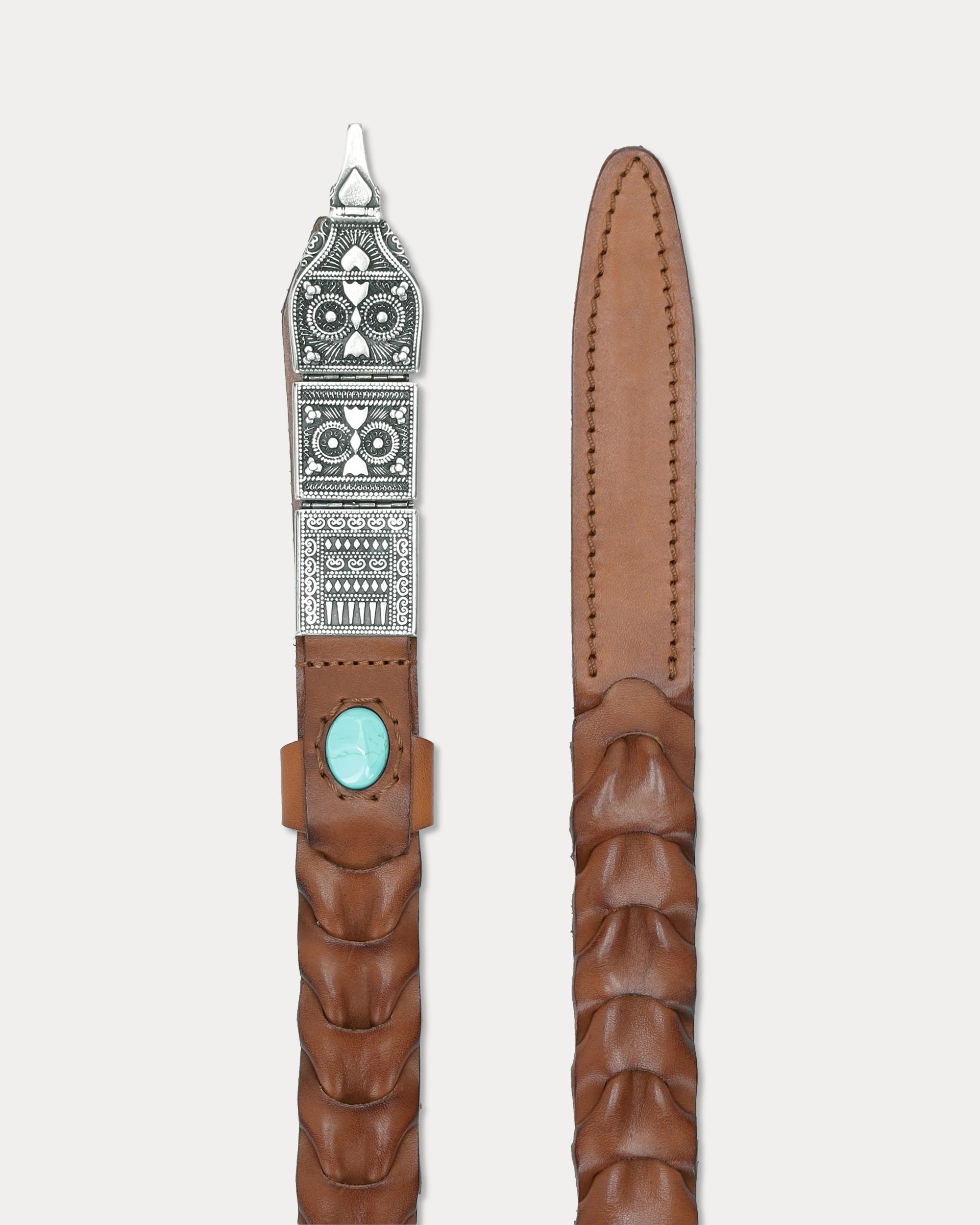 Tess Cintura in Pelle Intrecciata
