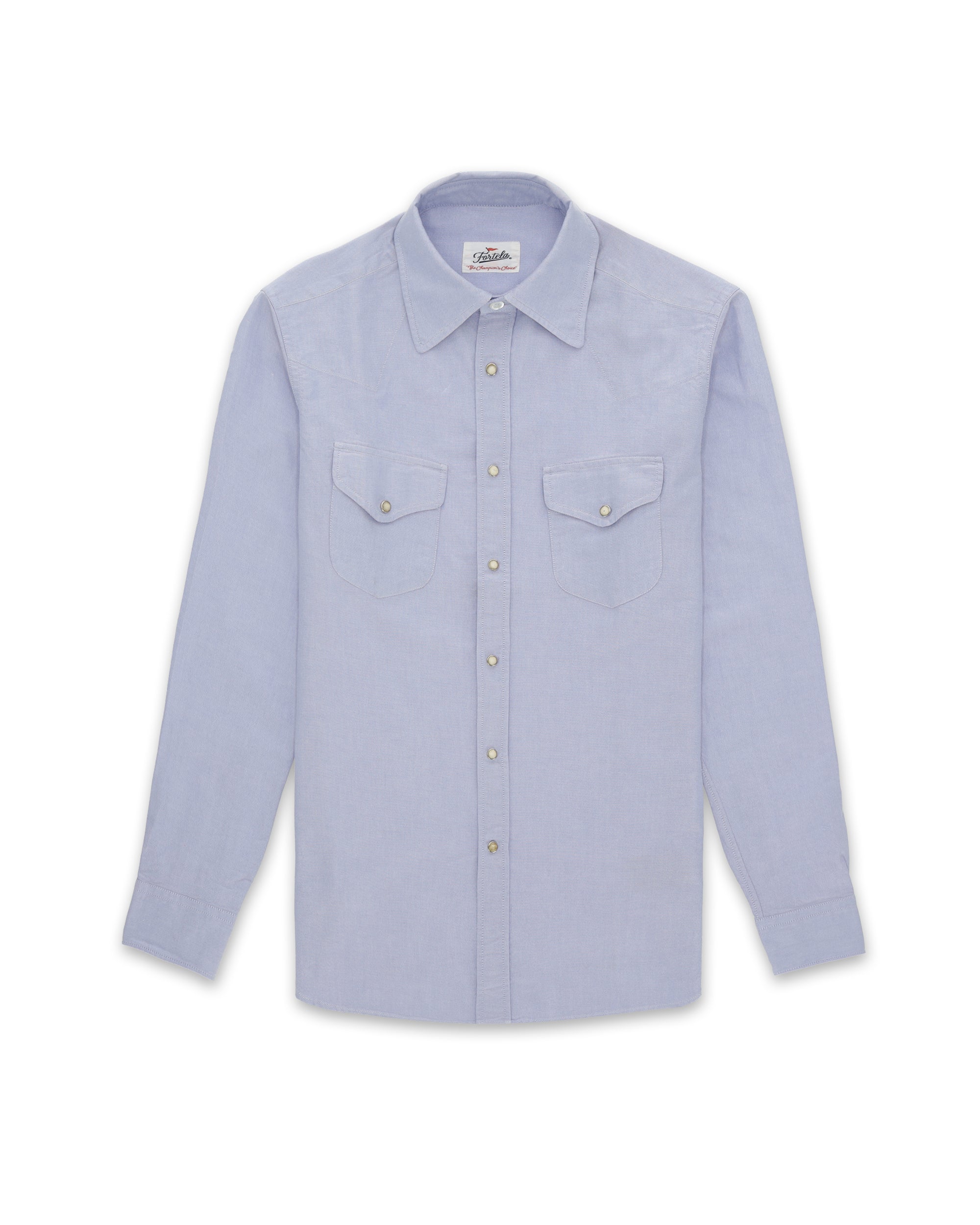 Tex Camicia Texana in Cotone Oxford
