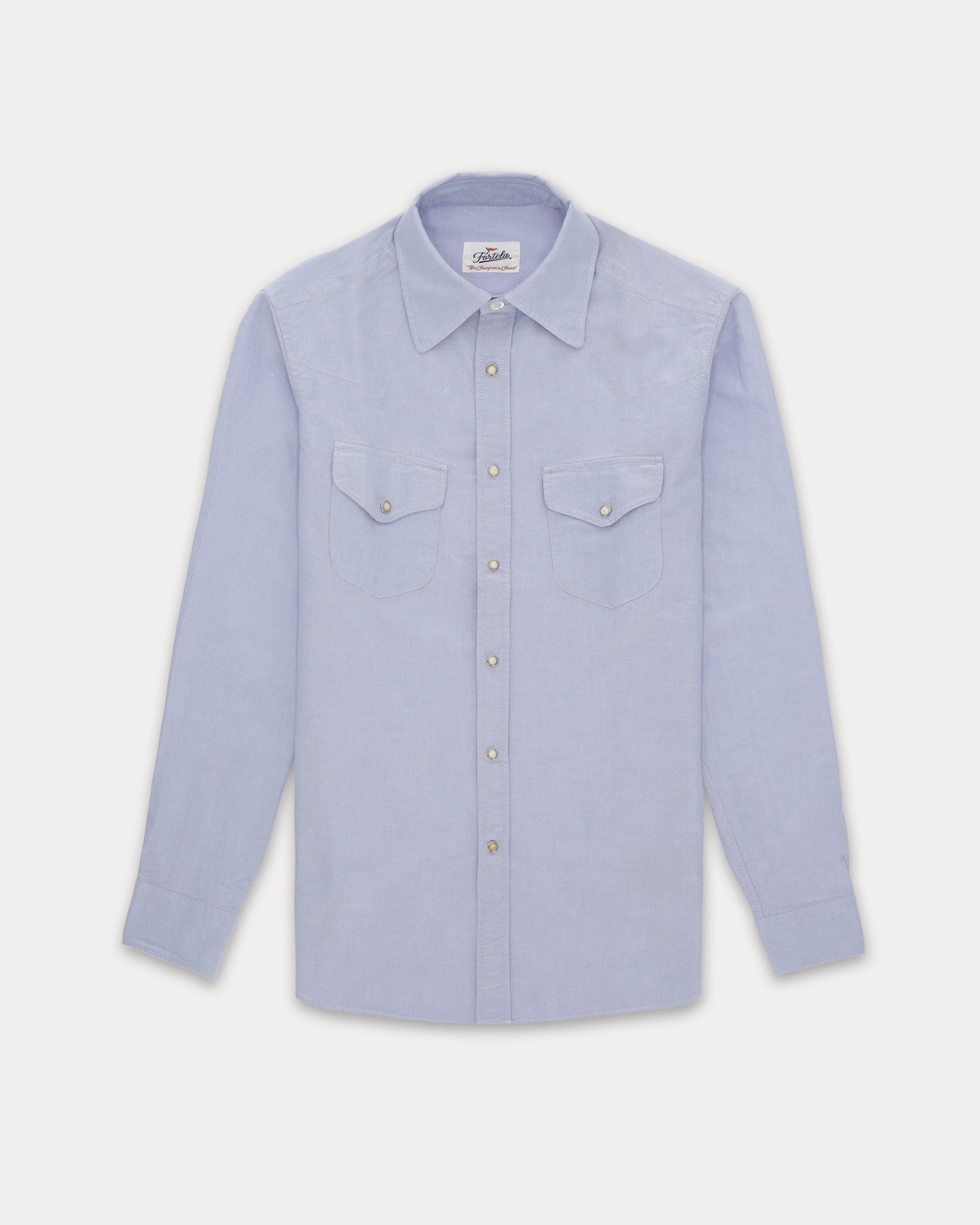 Tex Camicia Texana in Cotone Oxford