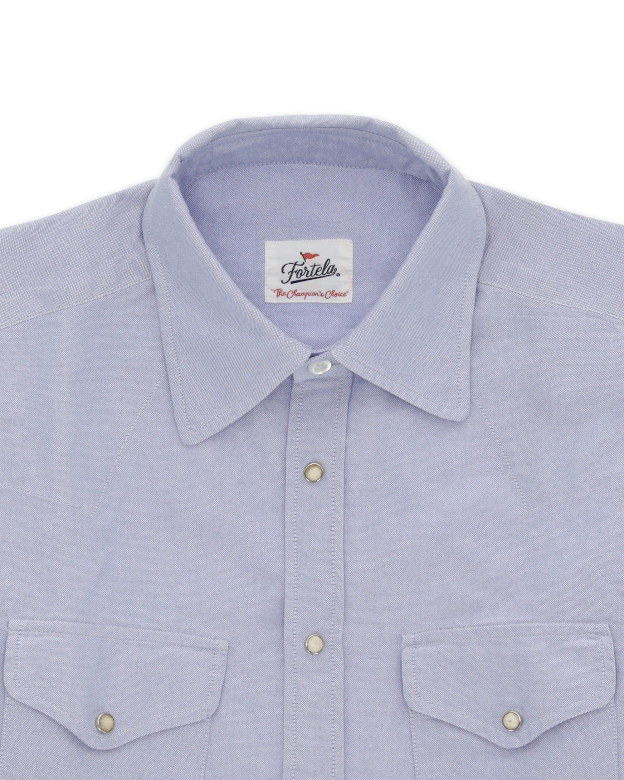 Tex Camicia Texana in Cotone Oxford