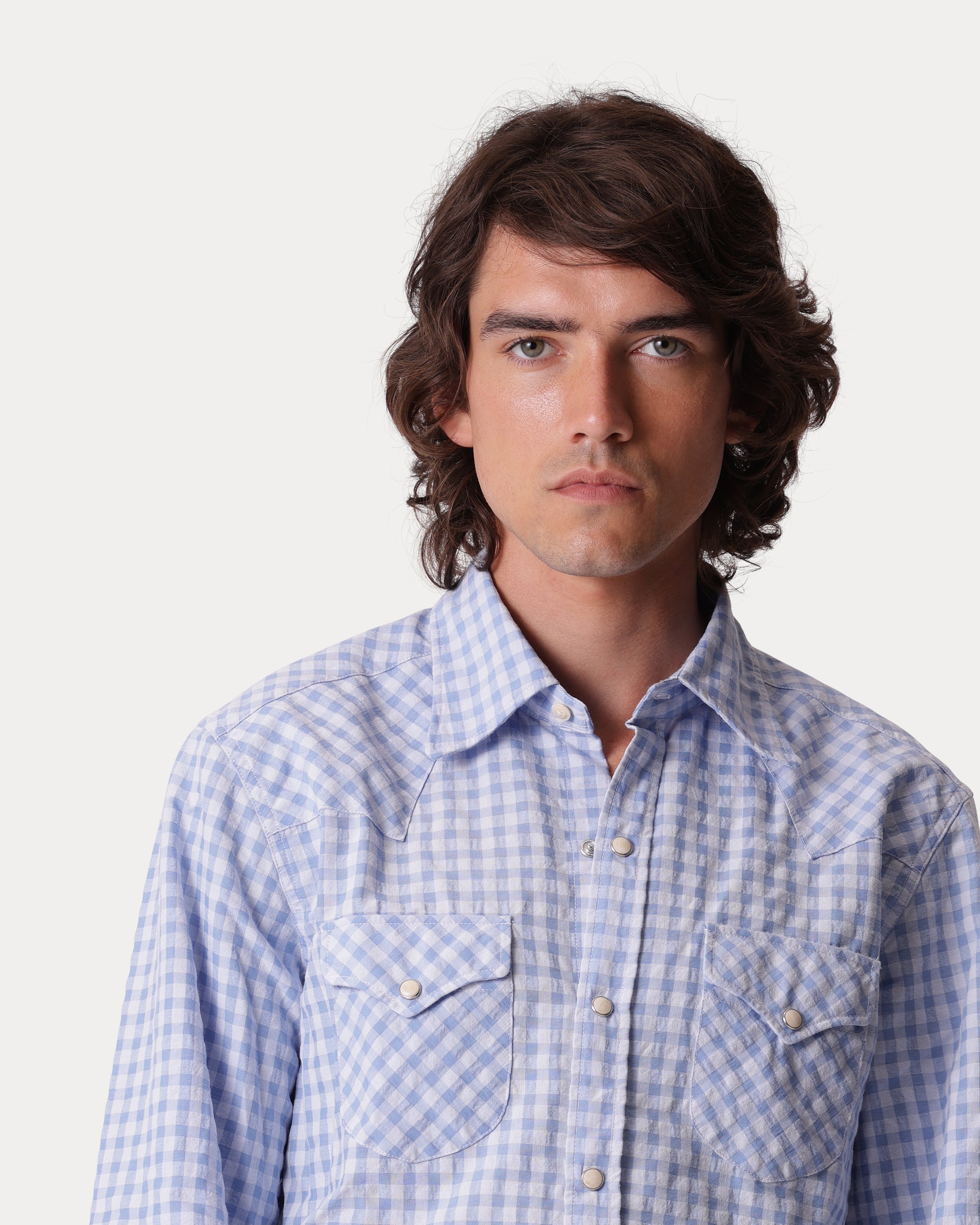 Tex Seersucker Western Shirt