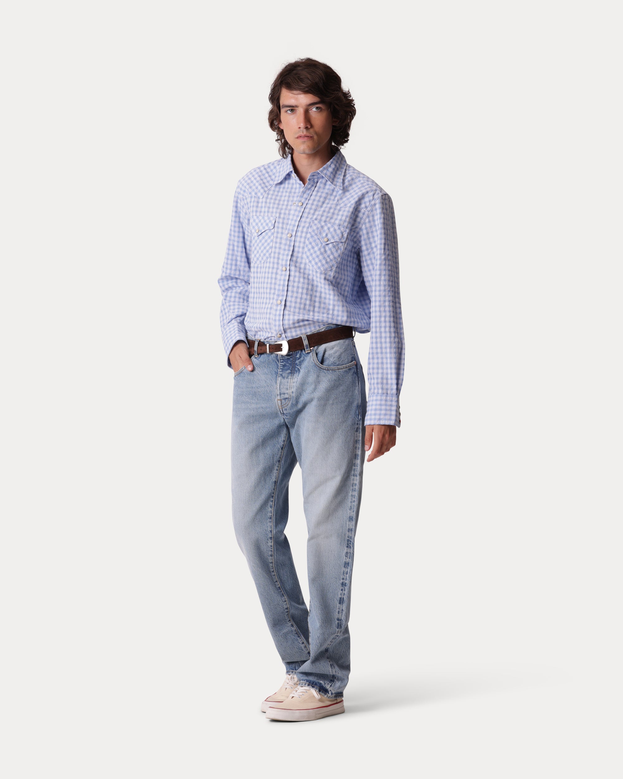 Tex Seersucker Western Shirt