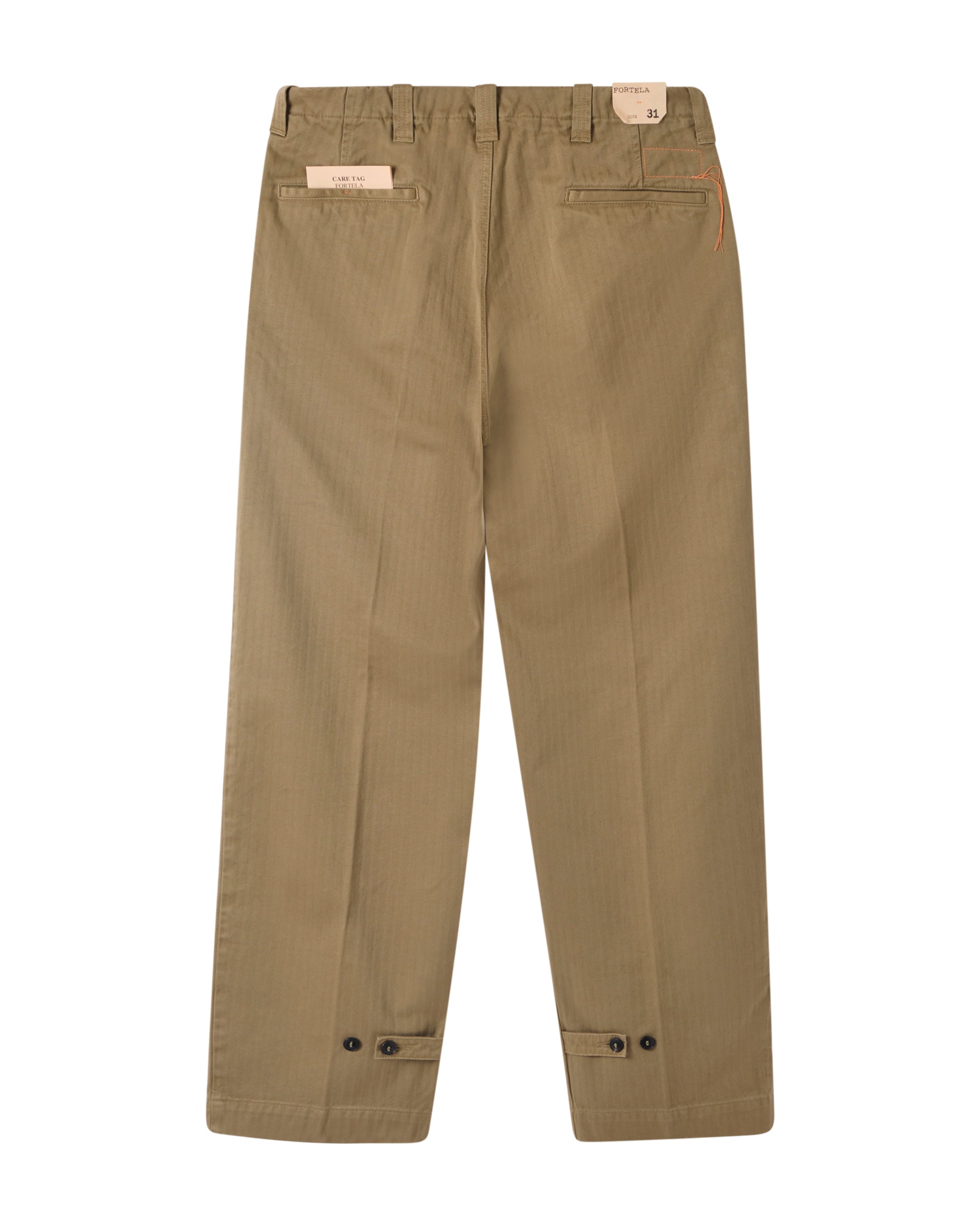 Thomas Pantaloni Chino in Herringbone