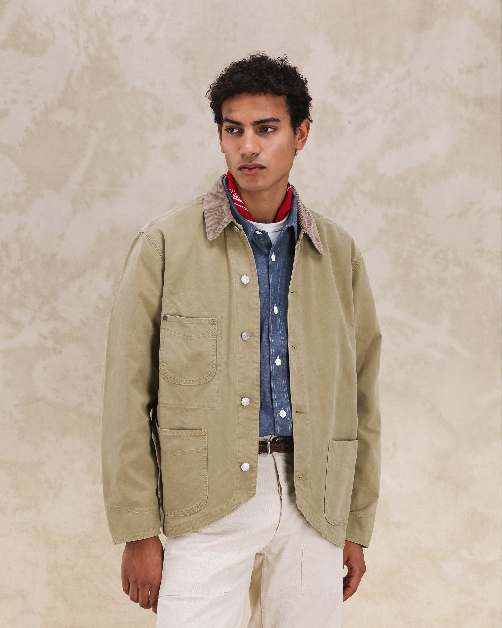 Trading Giacca In Canvas di Cotone