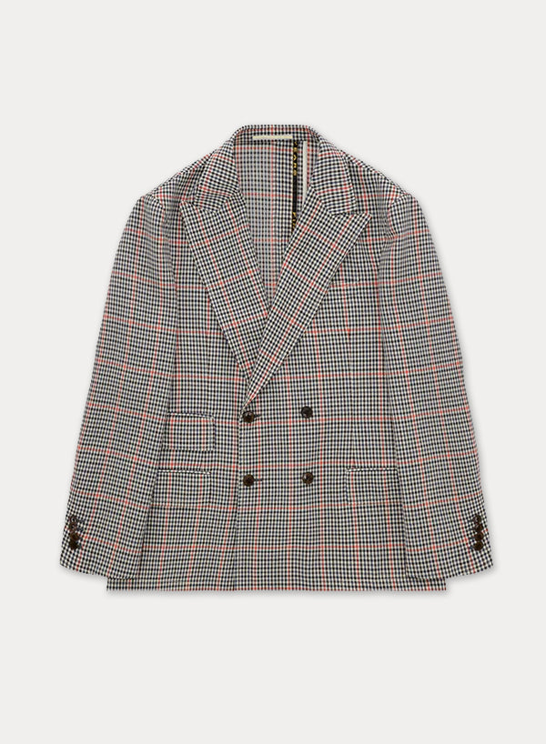 Travel Checkered Classic Lightweight Wool Jacket