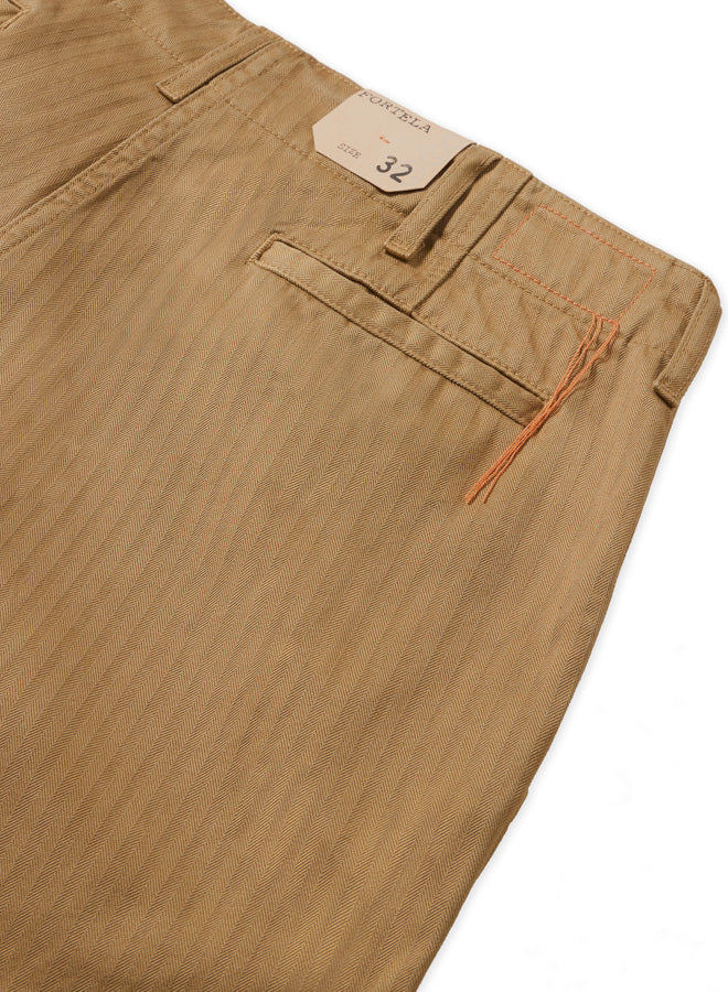 Trucking Pantaloni In Herringbone Di Cotone