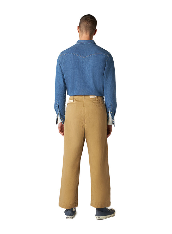 Trucking Pantaloni In Herringbone Di Cotone