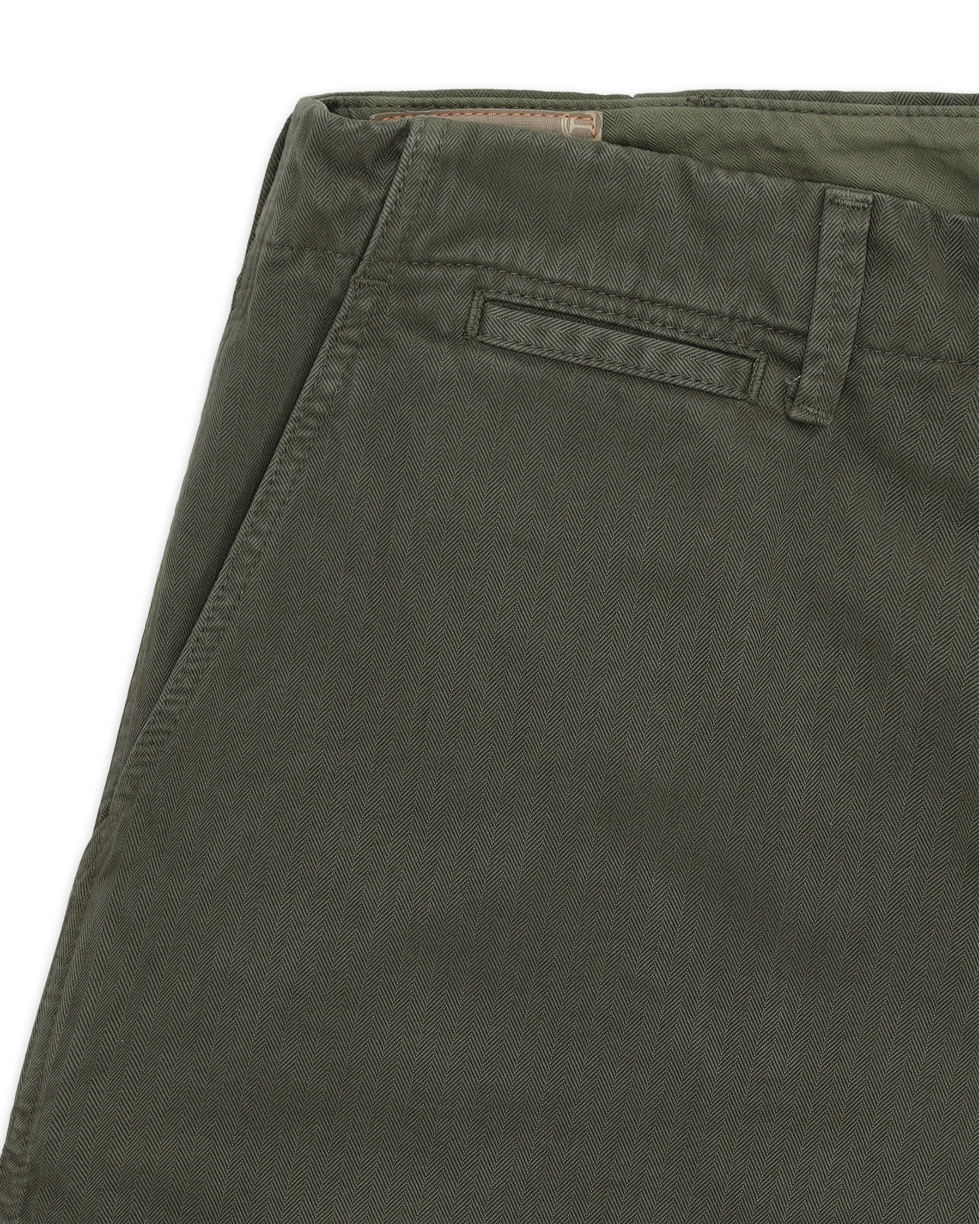 Trucking Pantaloni In Herringbone Di Cotone