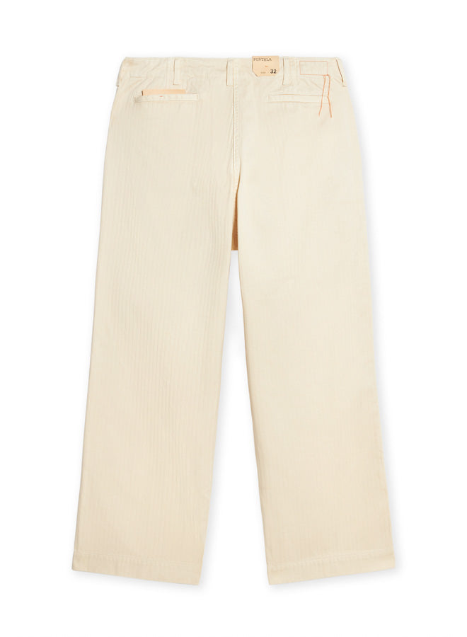 Trucking Pantaloni In Herringbone Di Cotone