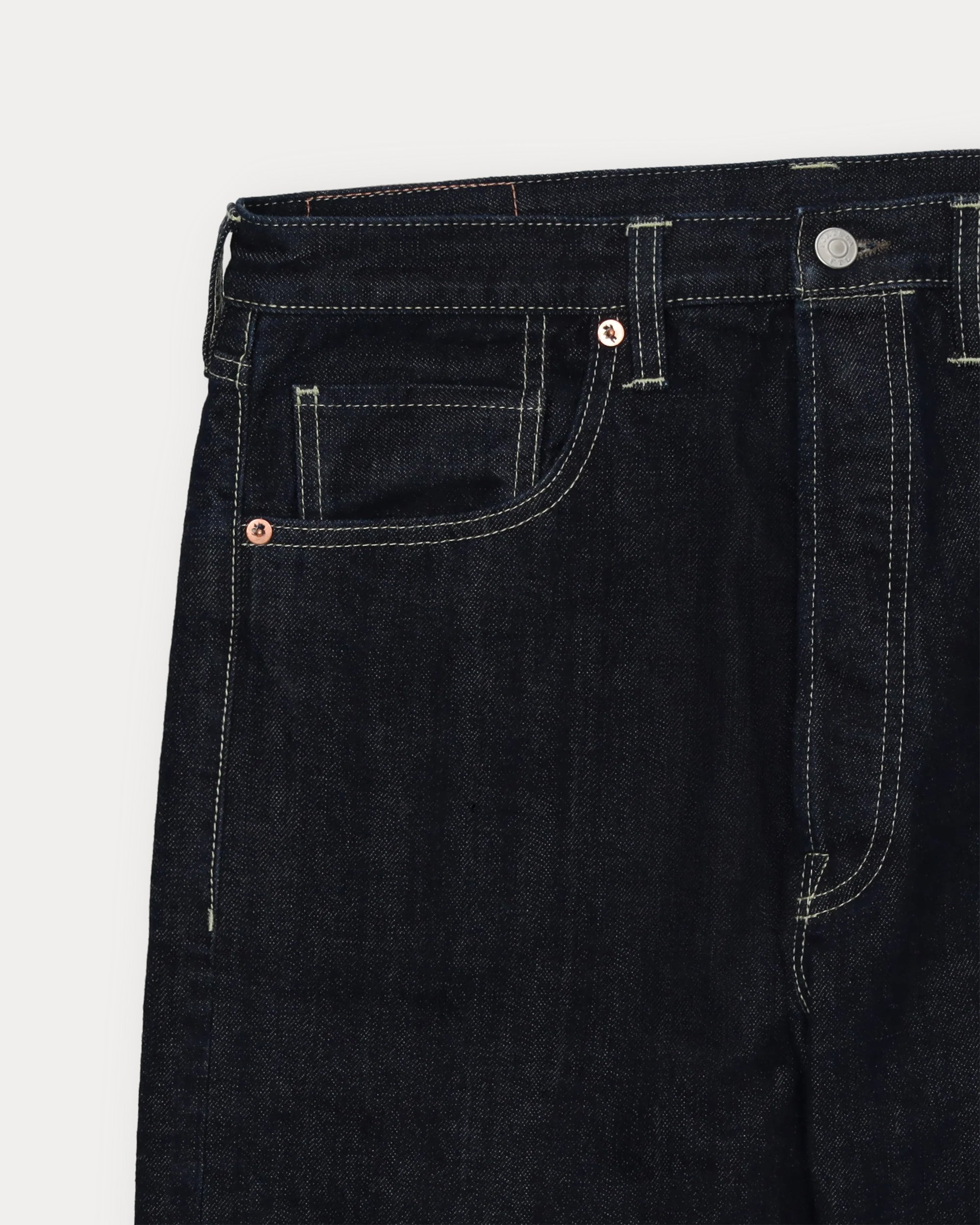 Unclejohn Japan Selvedge Denim 5 Pocket High Waist Indigo Rinse - L29''