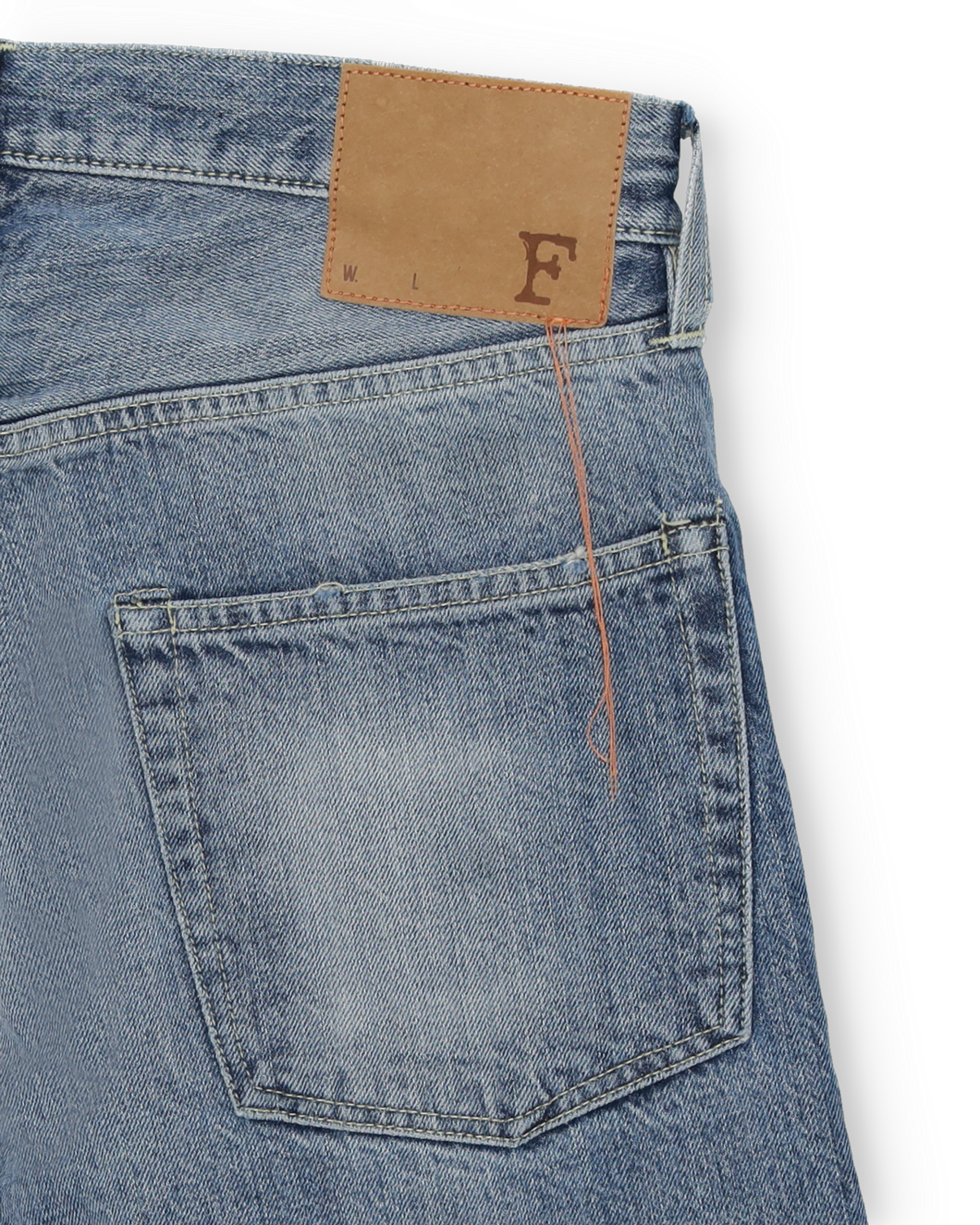 Unclejohn Japan Selvedge Denim 5 Pocket High Waist Stone Wash - L33''