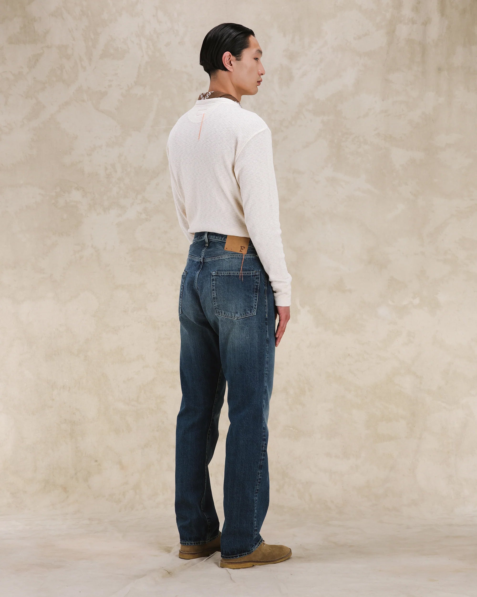 Unclejohn Japan Selvedge Denim 5 Pocket High Waist Custom Wash - L29''