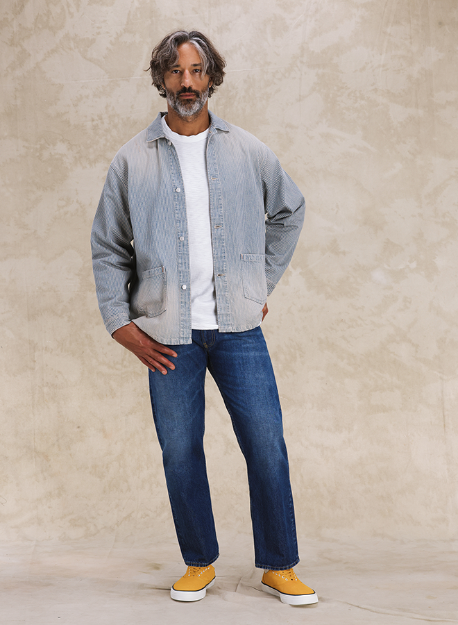 Underminer Giacca In Denim Gessato