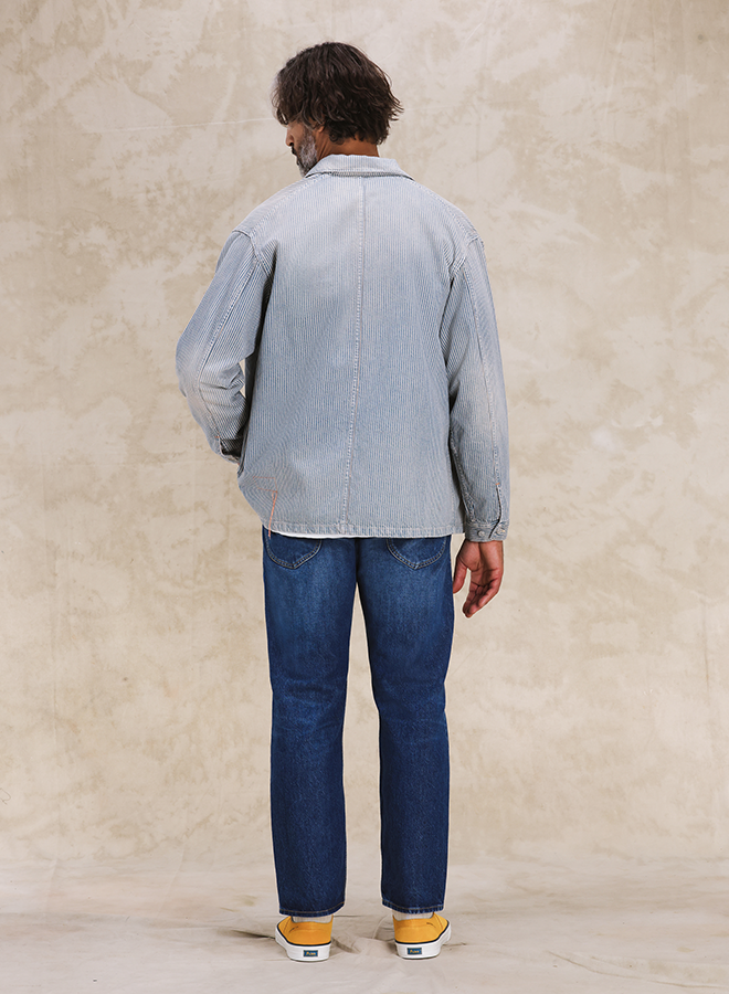 Underminer Giacca In Denim Gessato