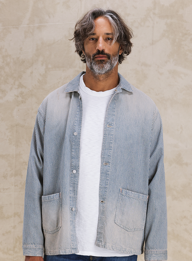 Underminer Giacca In Denim Gessato