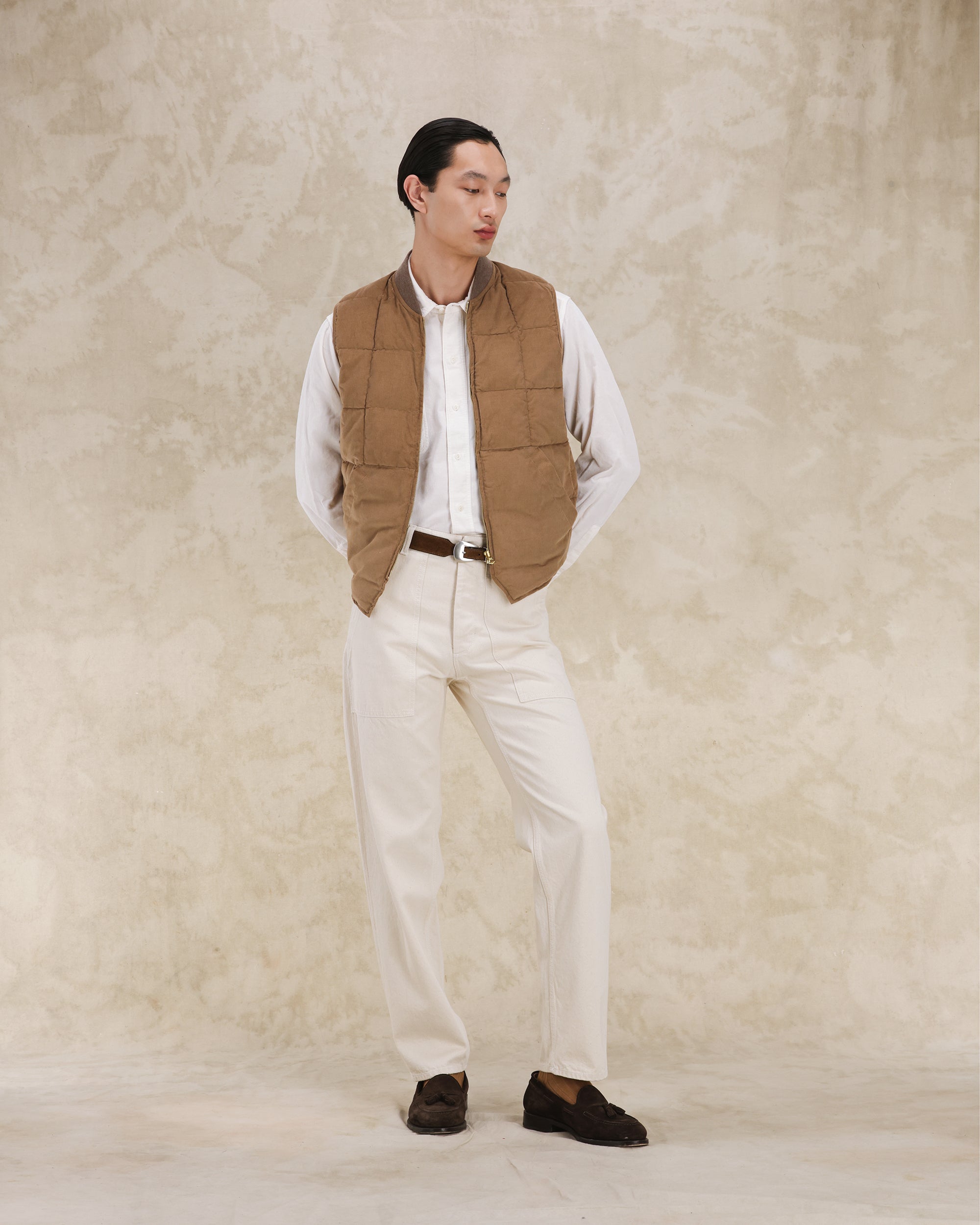 Vest Gilet Smanicato In Velluto A Coste