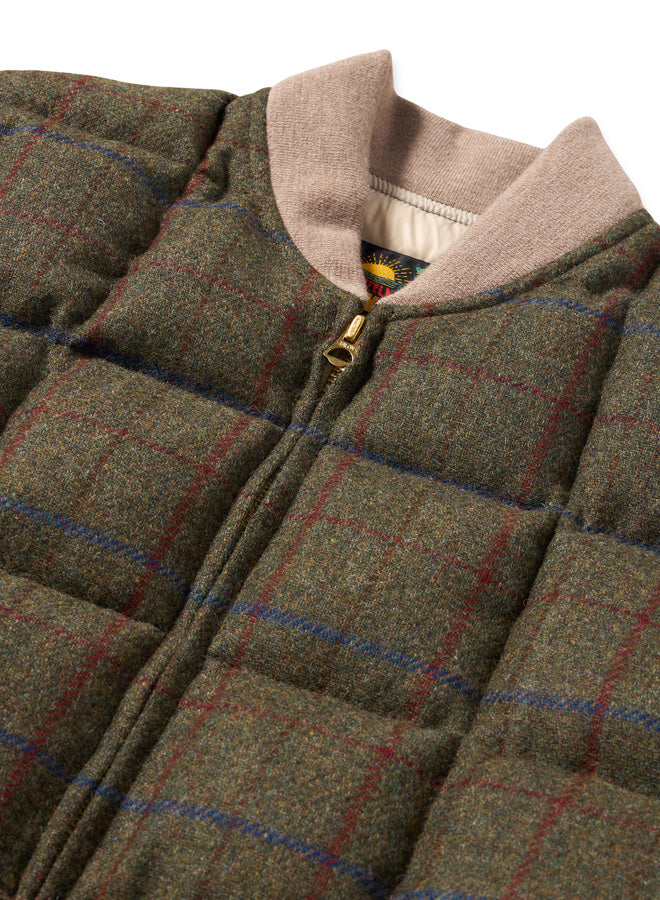 Vest Gilet Smanicato In Lana A Quadri