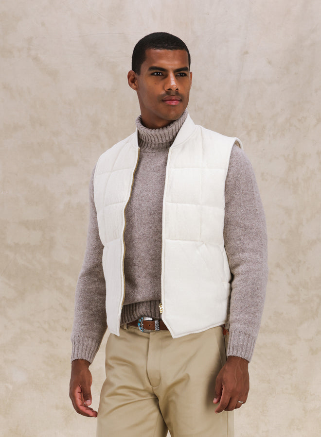 Vest Gilet Smanicato In Lana