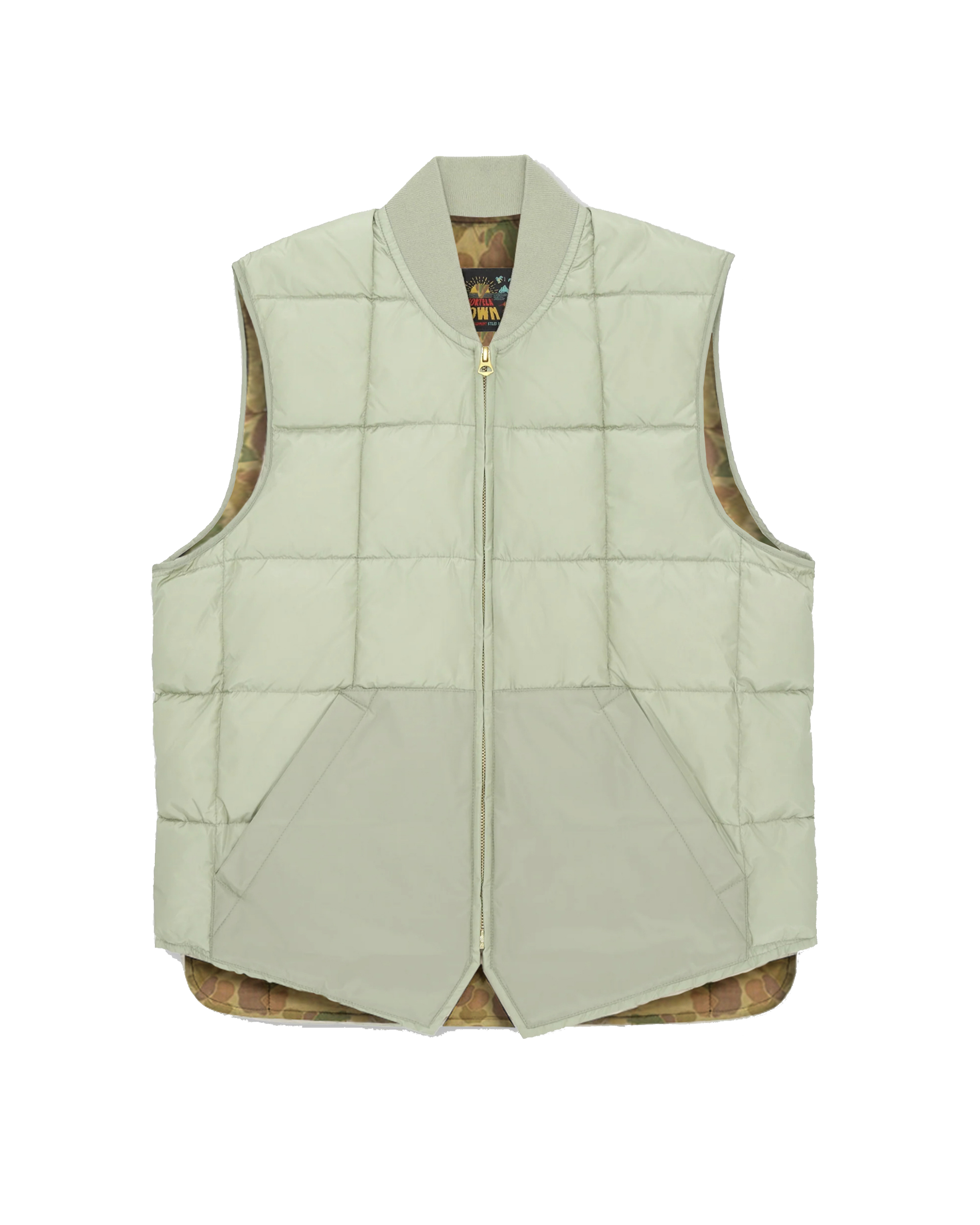Vest2 Gilet Smanicato In Nylon Con Interno Camouflage