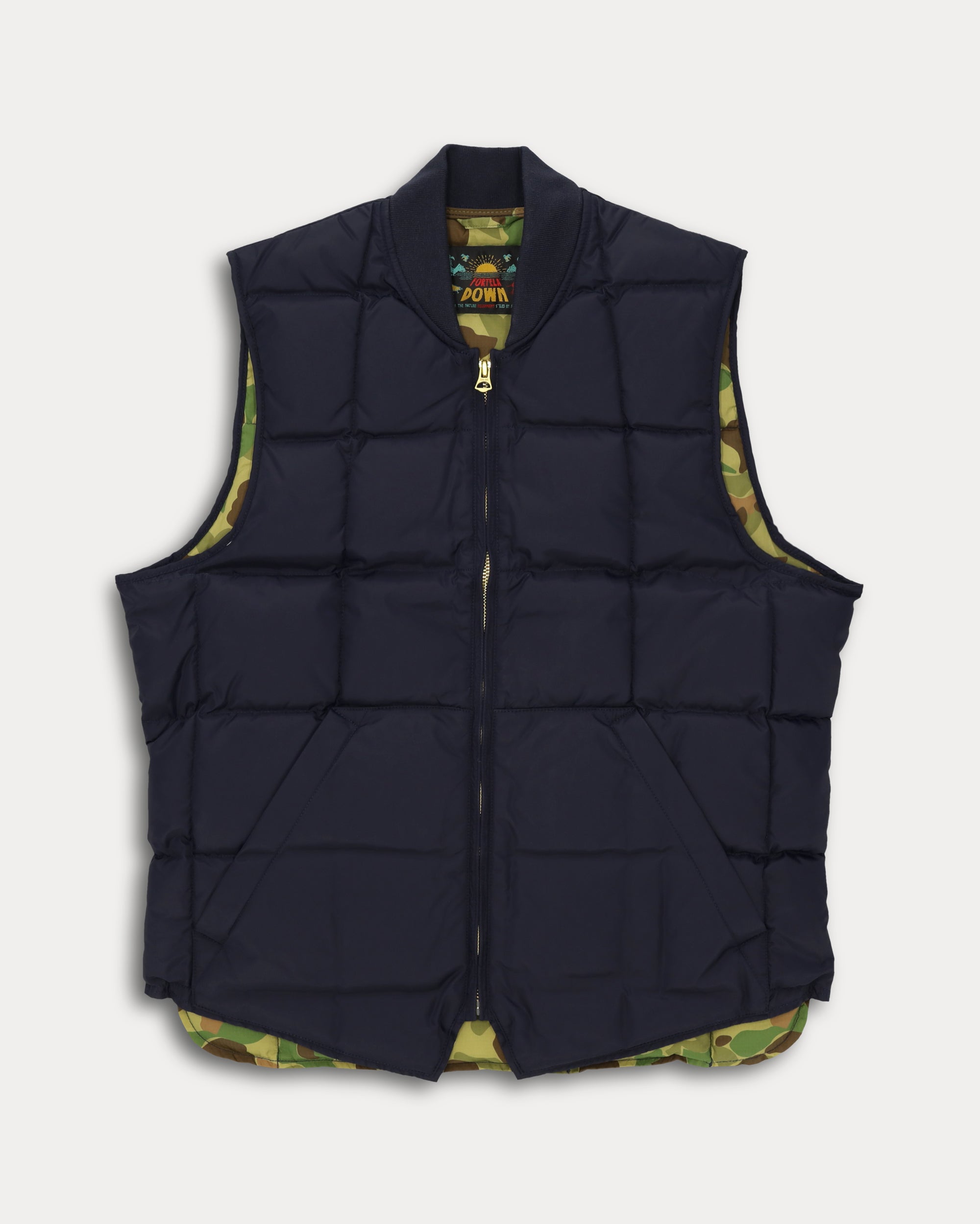 Vest2 Nylon Sleeveless Vest With Camouflage Lining