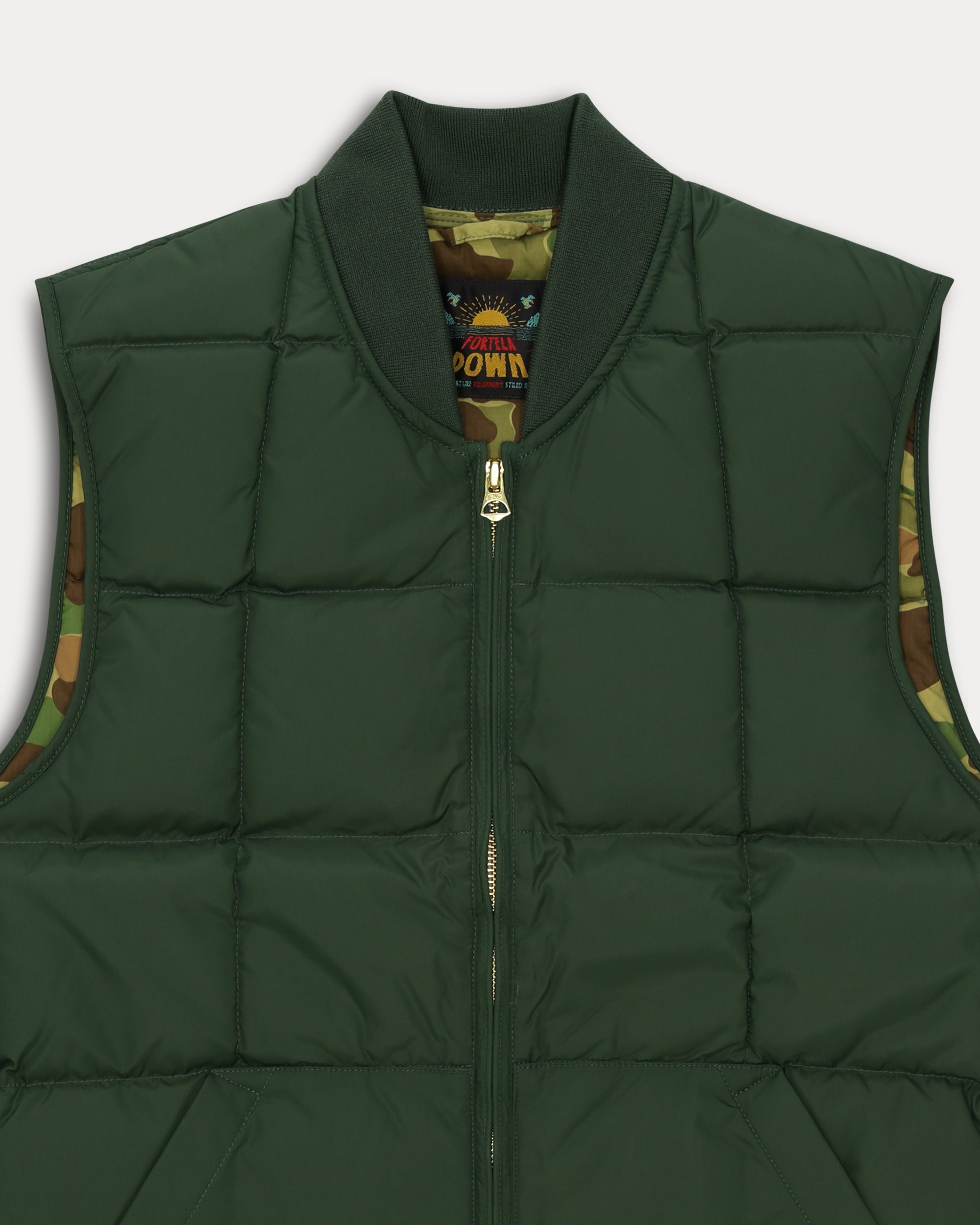 Vest2 Nylon Sleeveless Vest With Camouflage Lining