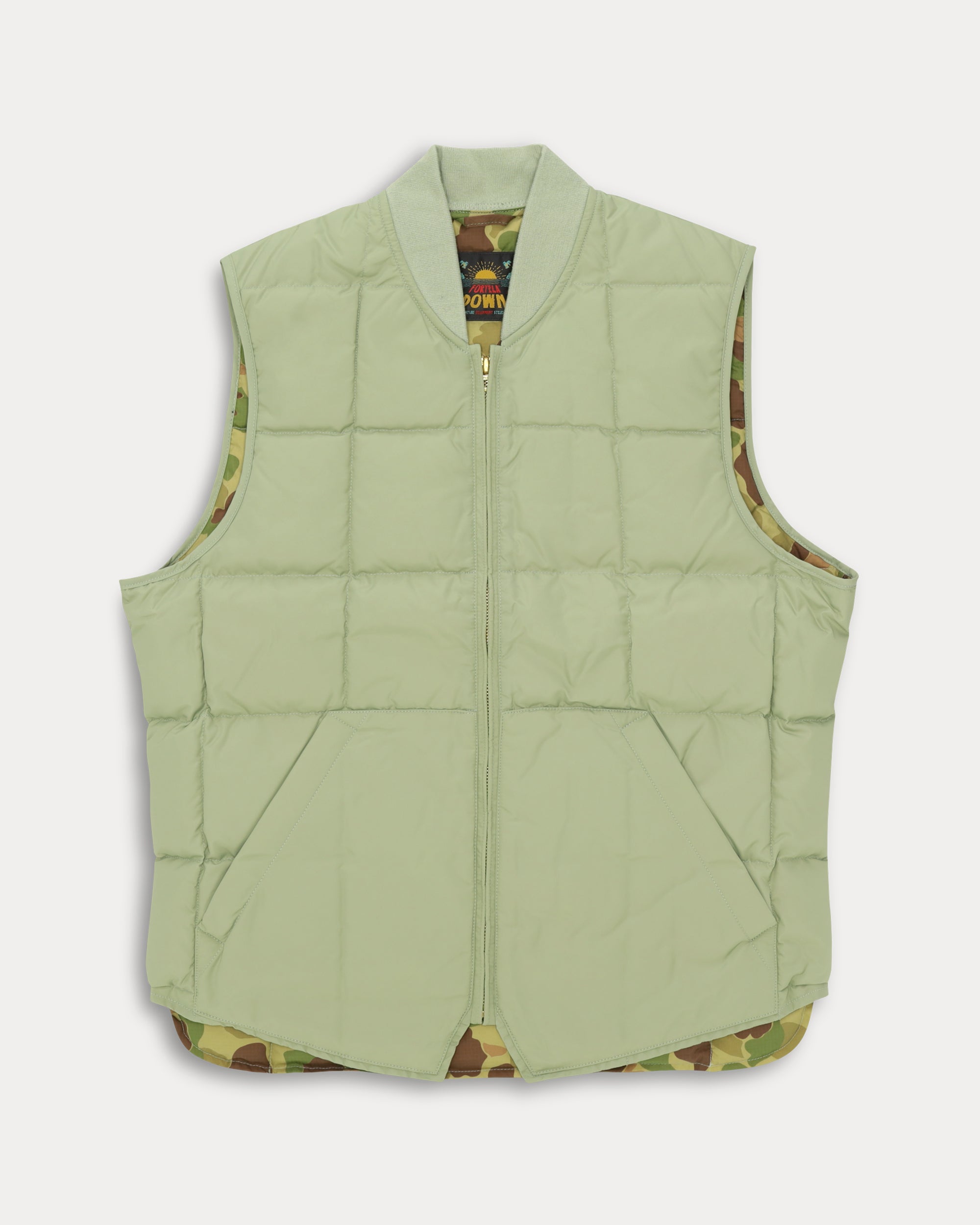 Vest2 Nylon Sleeveless Vest With Camouflage Lining