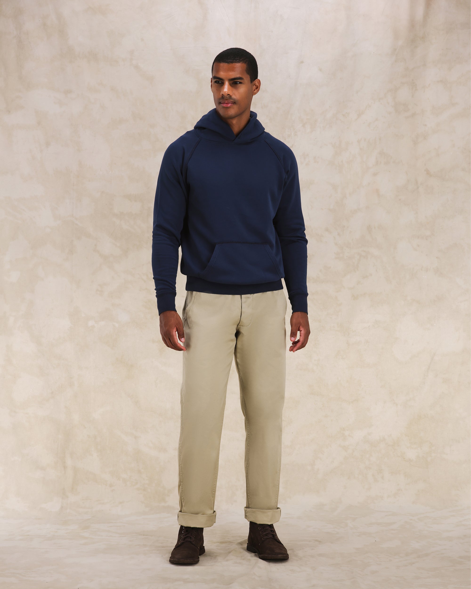 Vintagehood Felpa in Jersey Felpato Con Cappuccio