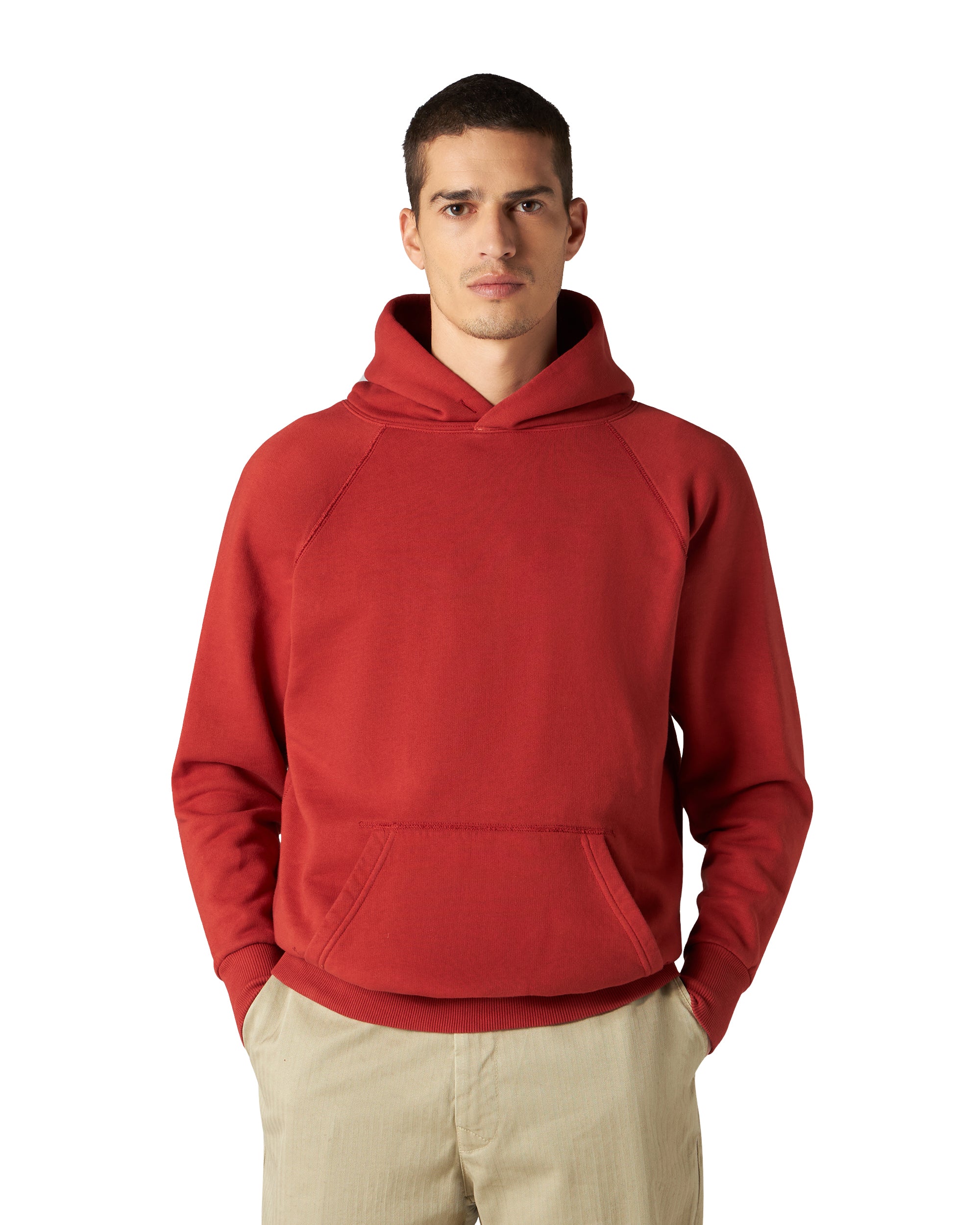 Vintagehood Felpa in Jersey Garzato Con Cappuccio