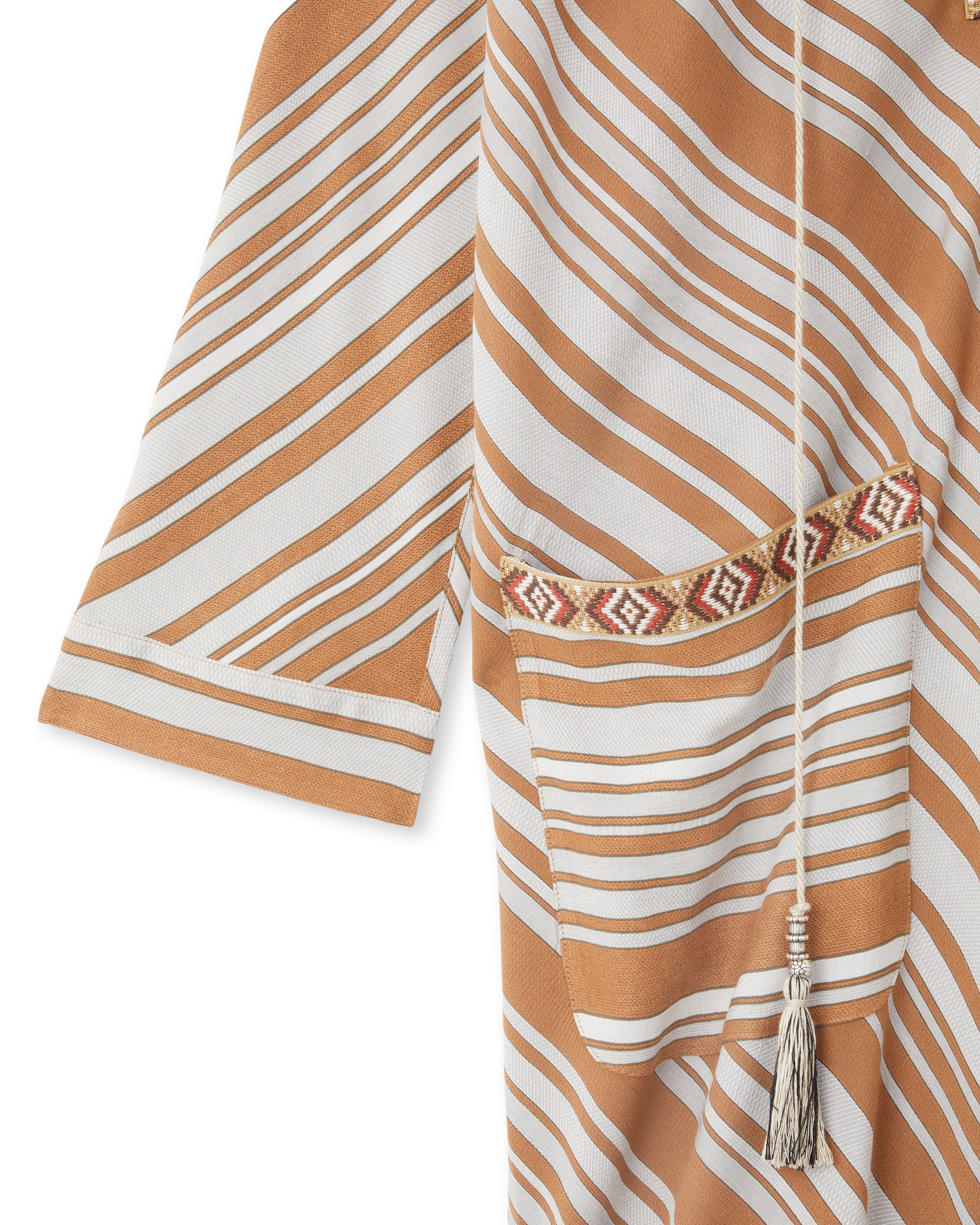 Afsar Abito Midi con Motivo Geometrico