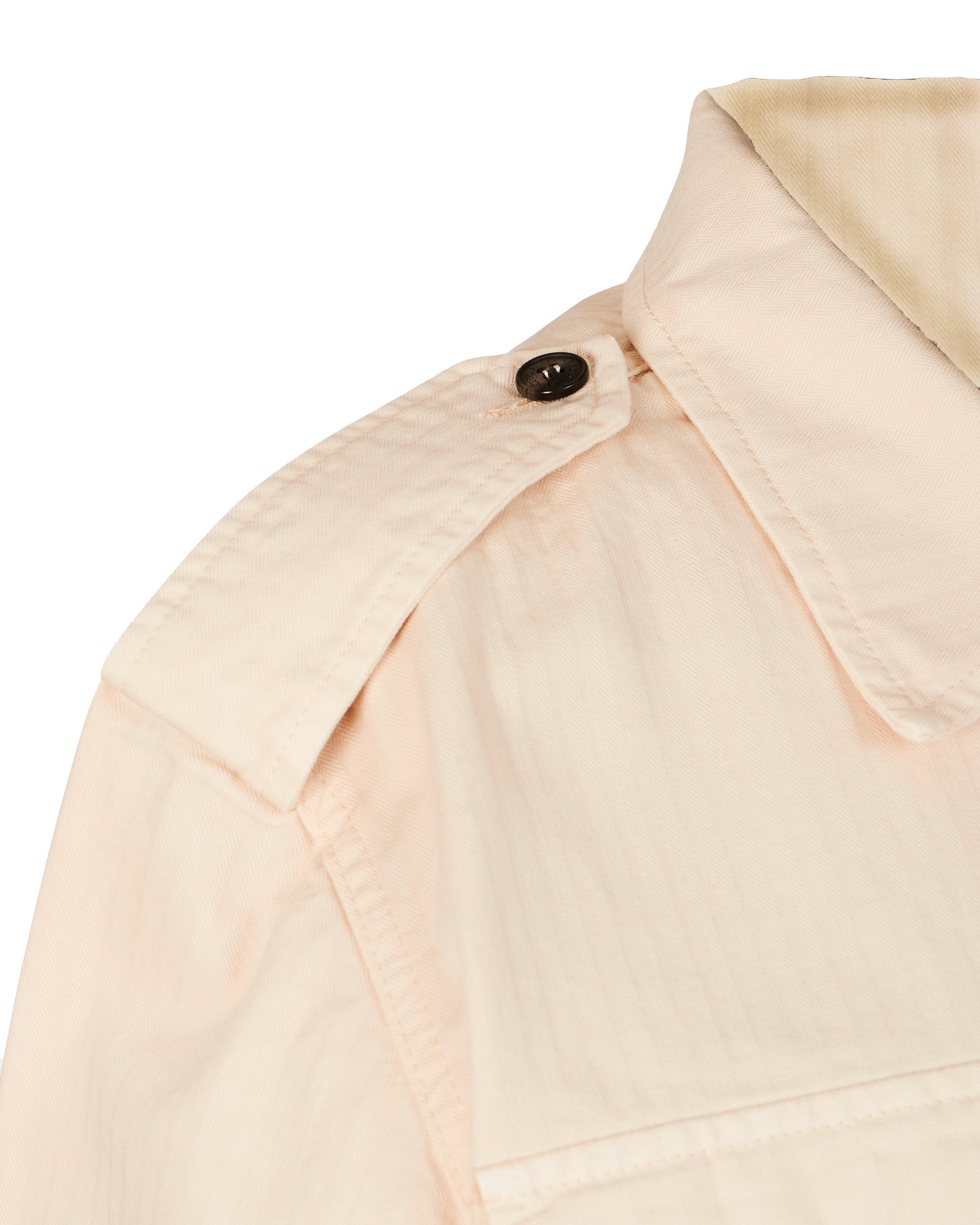 Bonniet Camicia In Herringbone di Cotone