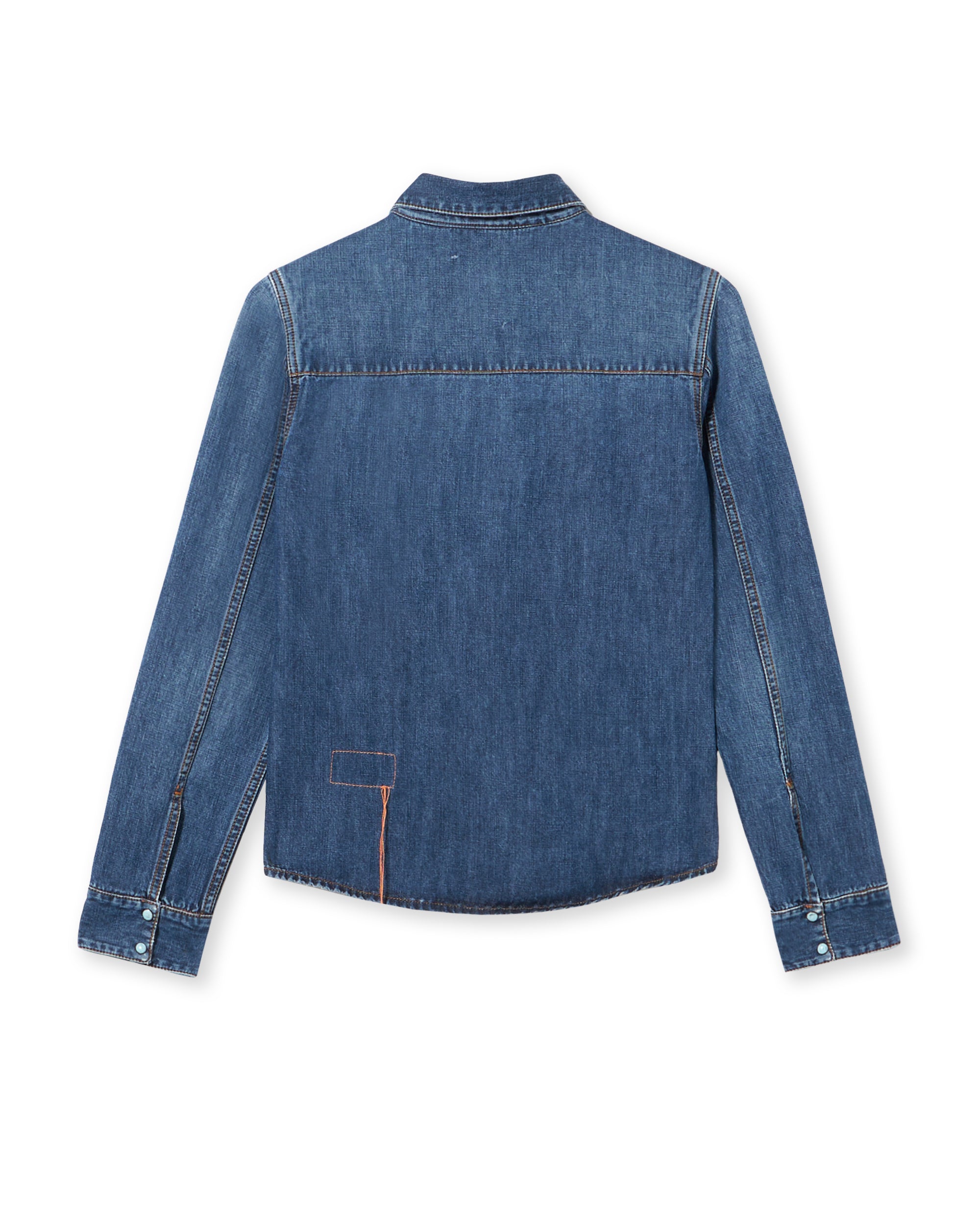 Brigitter Camicia Ricamata In Denim