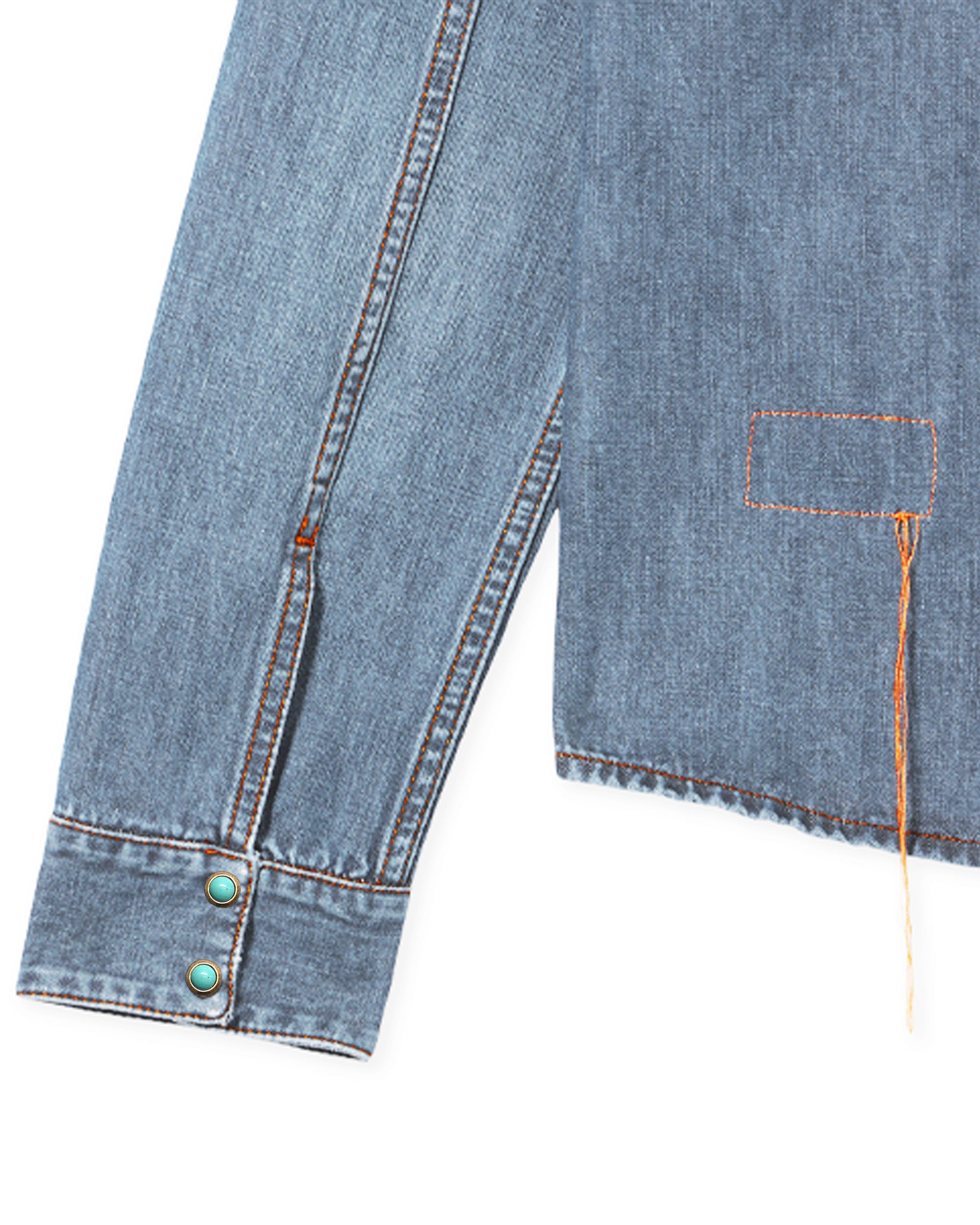 Brigitte Denim Shirt Slim Fit Bleach Wash