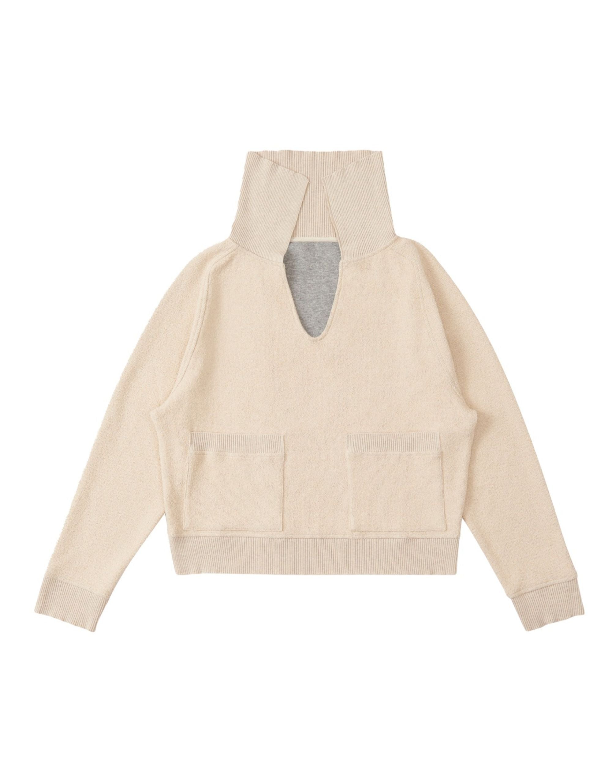 Colette Maglione in Cotone con Collo Ampio