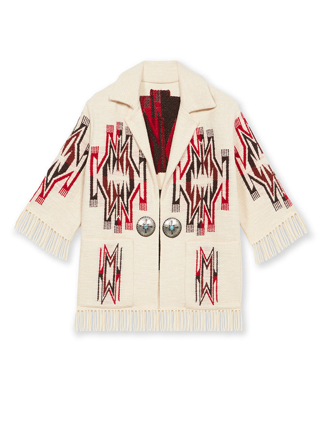 Freya Cardigan Navajo In Misto Lana