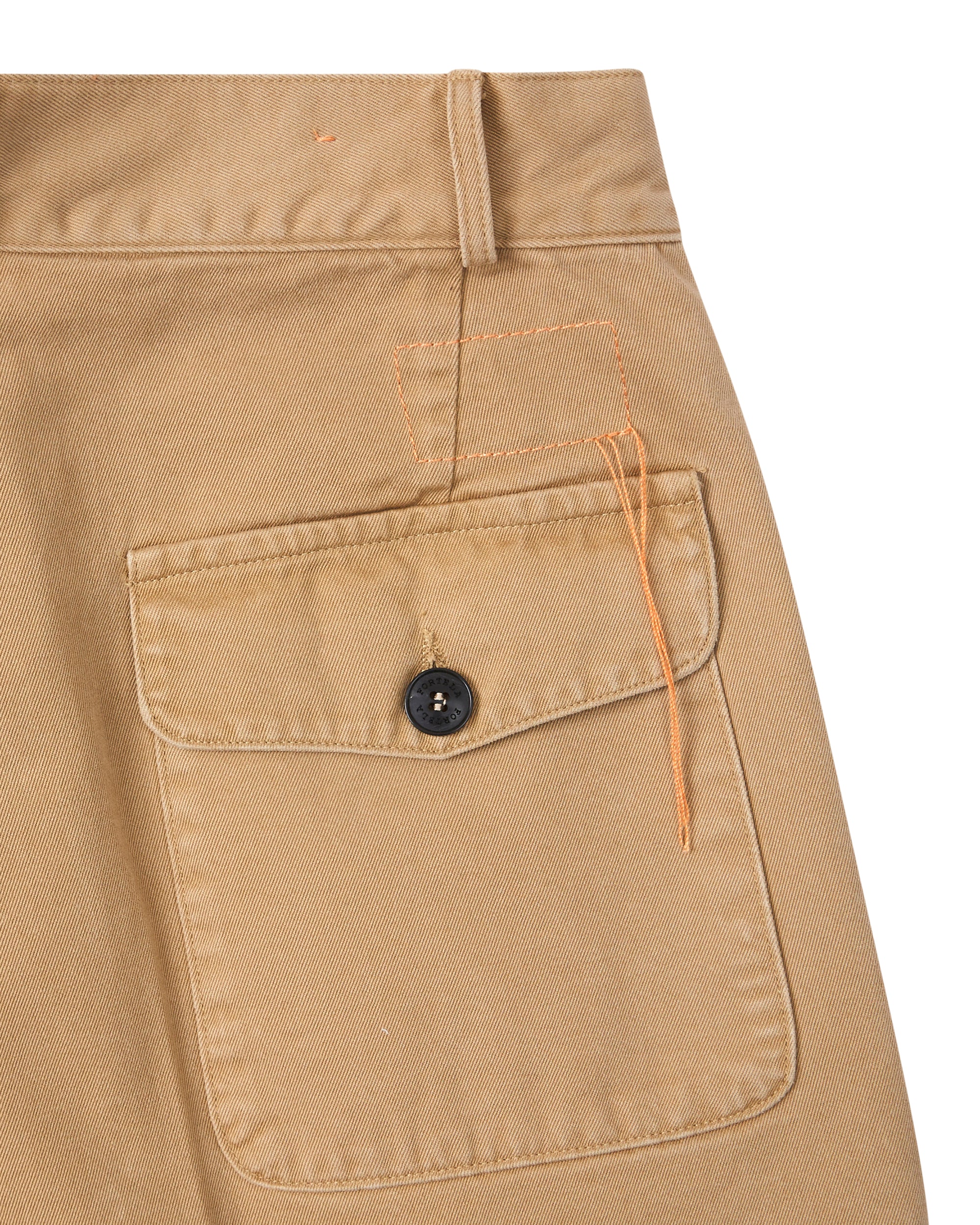 Jillian Bermuda in Canvas di Cotone Con Pences