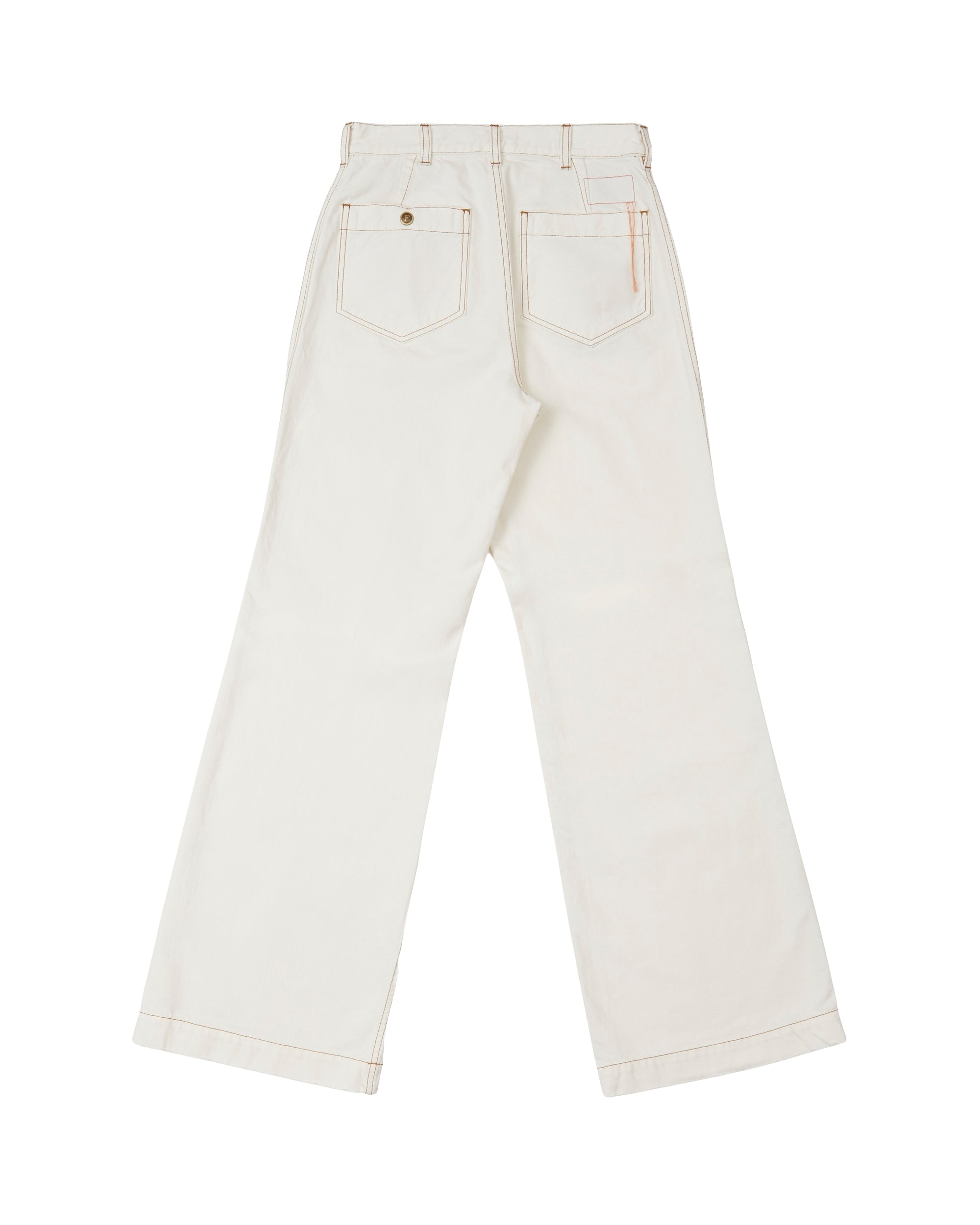 Joellet Pantaloni Wide Fit In Denim Ecrù