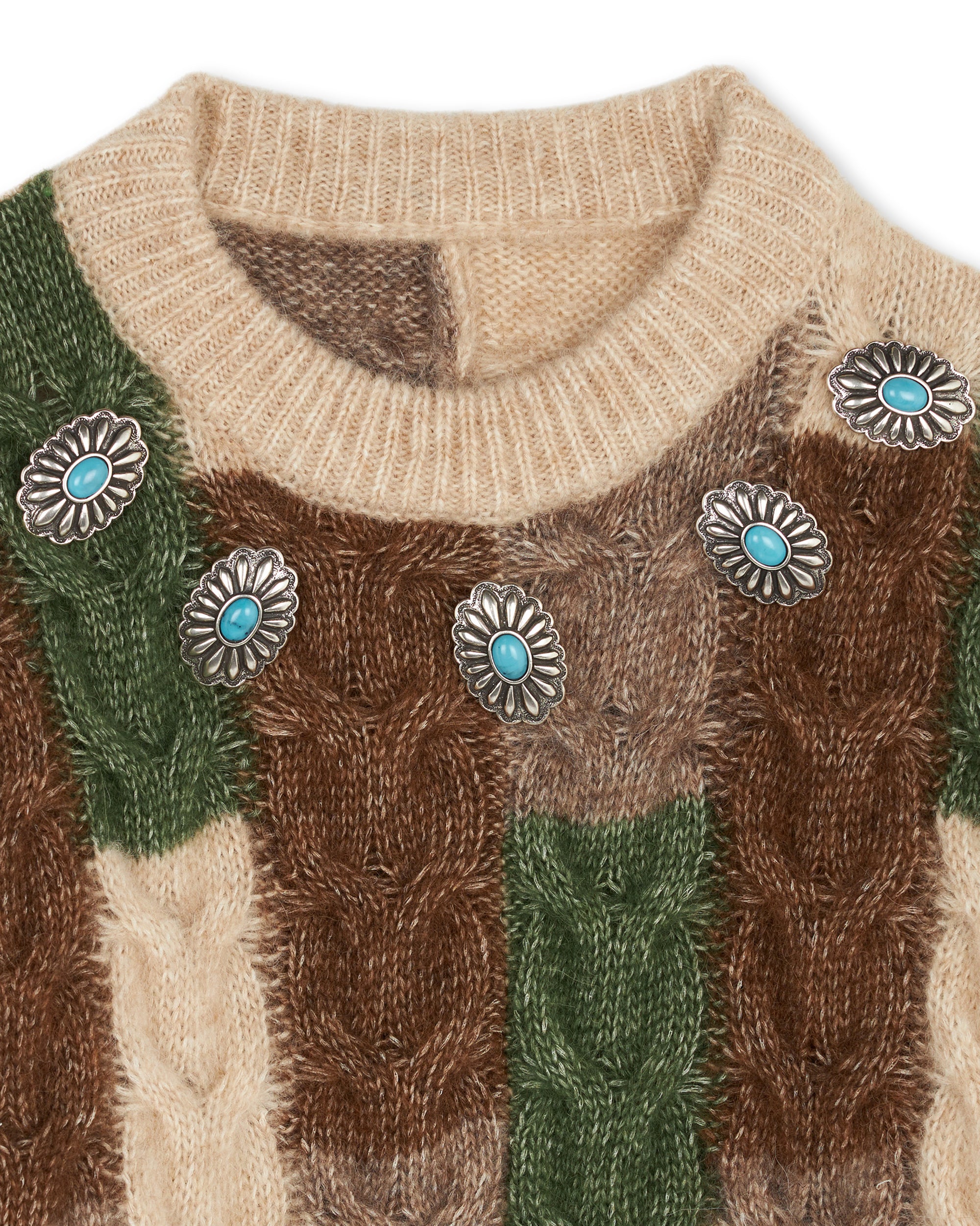 Letitia Sweater Crewneck Patchwork