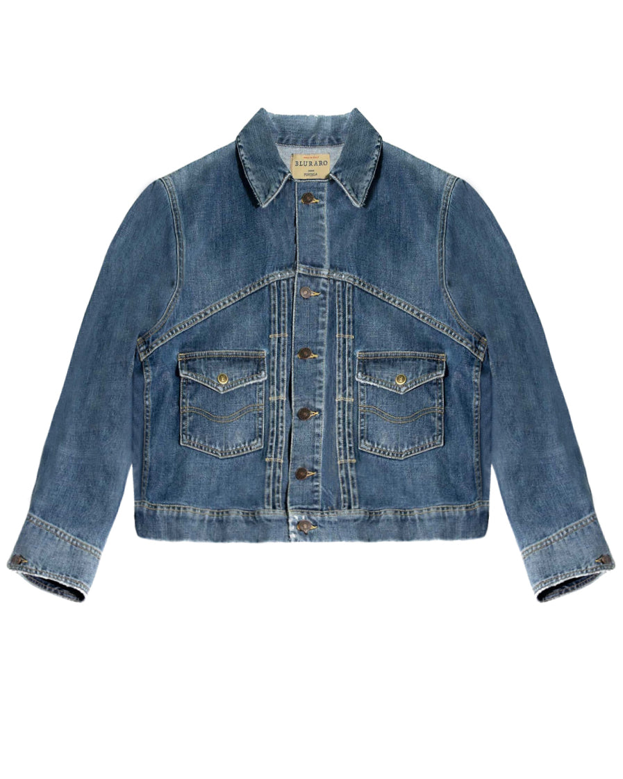 Bananastitchj Giacca in Denim Stone Wash