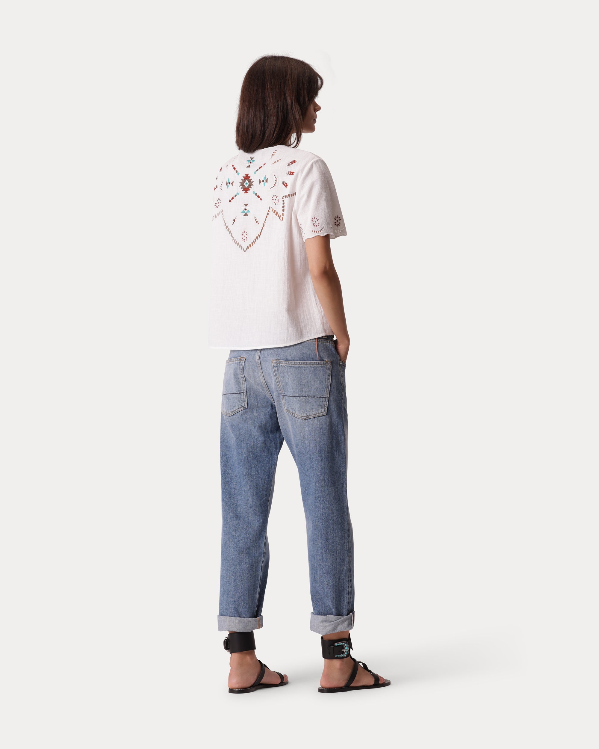965 John Japan Selvedge Denim 5 Pocket Regular Fit Bleach Wash