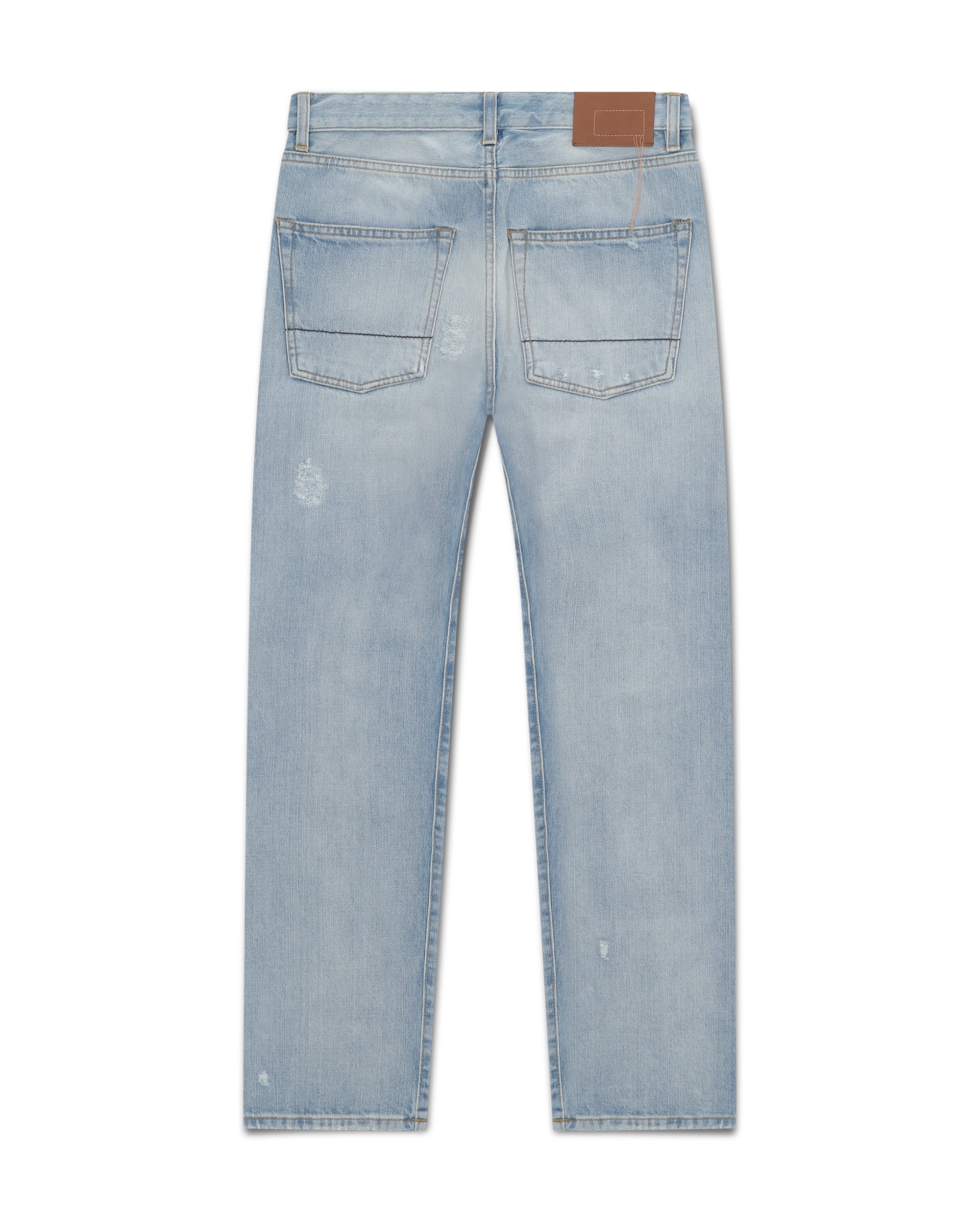 965 John Japan Selvedge Denim 5 Pocket Regular Fit Bleach Wash