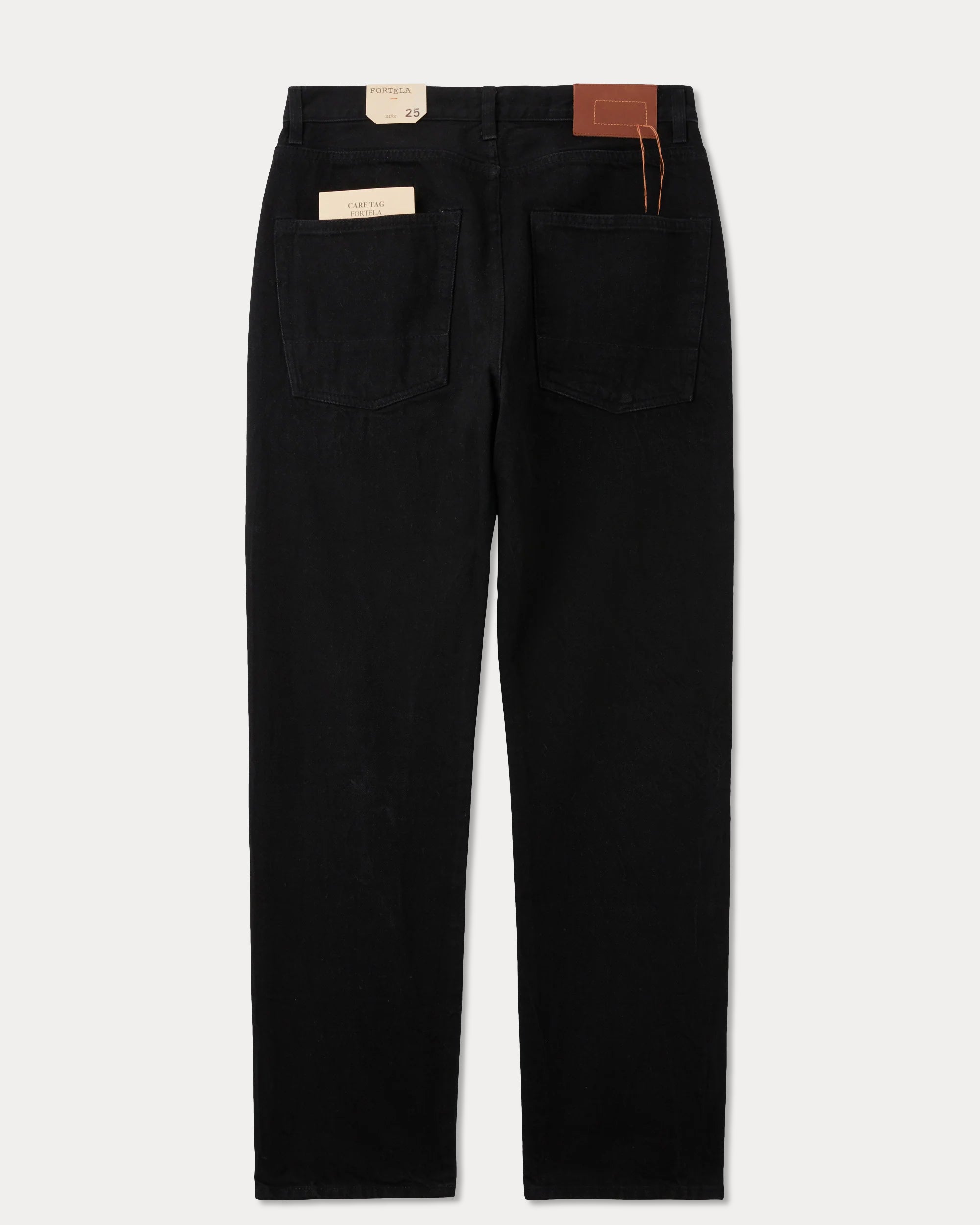 965 John Japan Selvedge Denim 5 Pocket Regular Fit Black