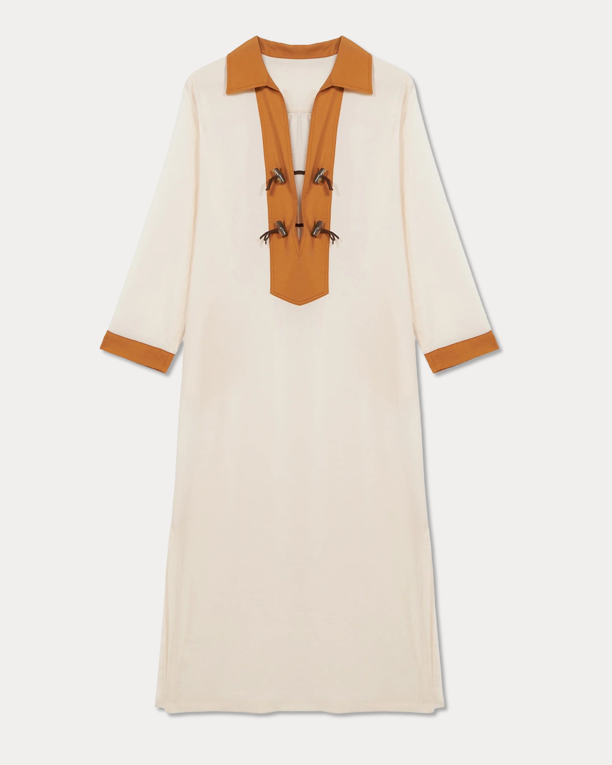 Adish Two-Tone Cotton Dress