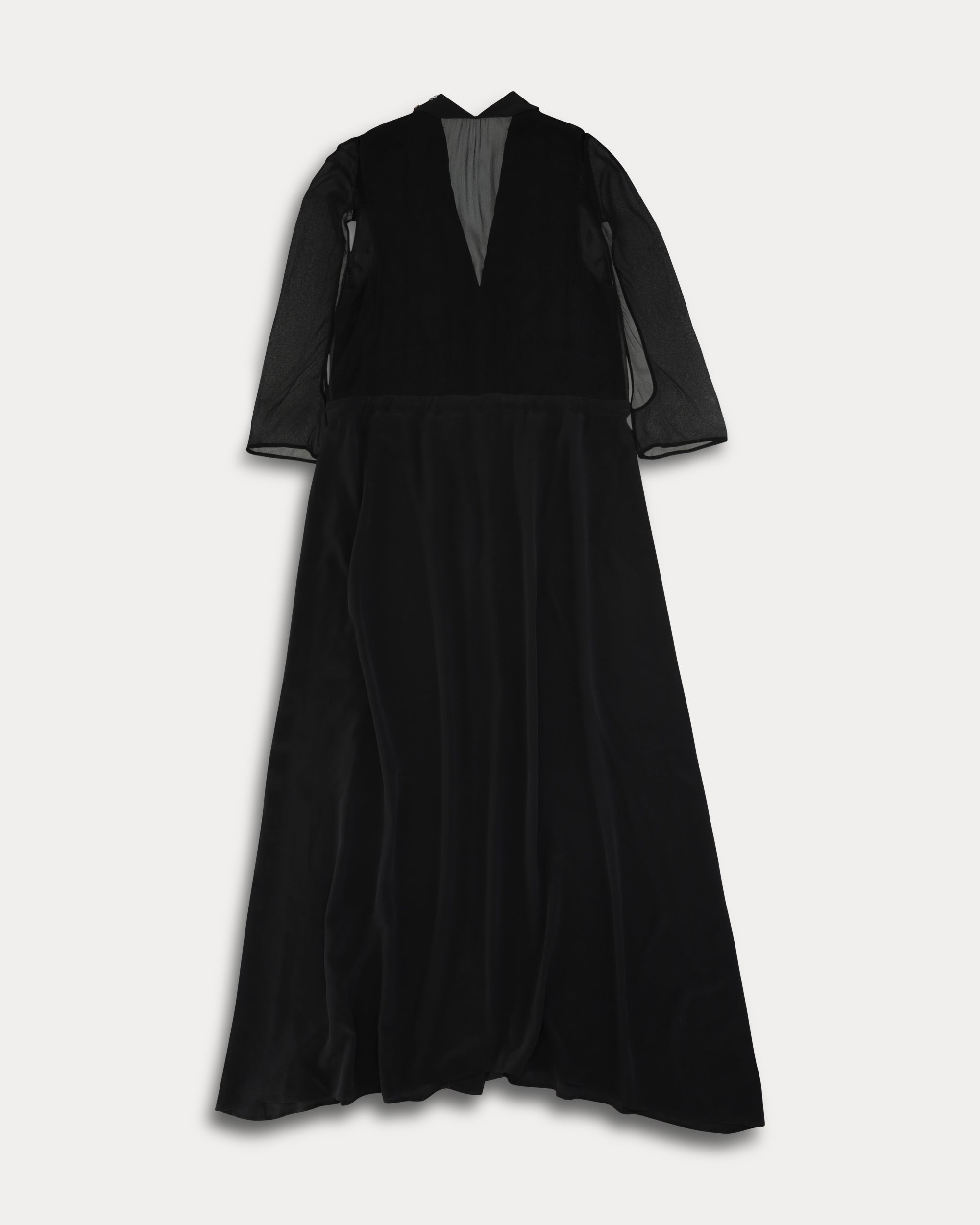 Alia Embroidered Silk Crepe Dress