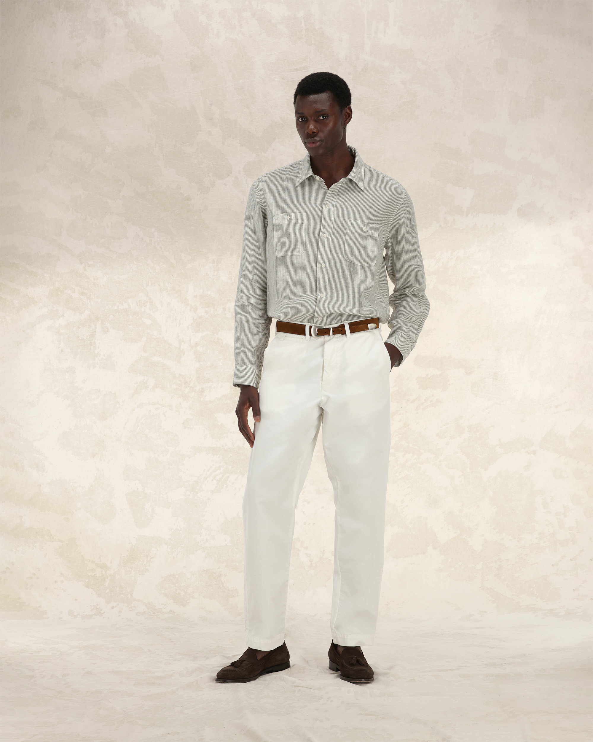 Wallace Pantaloni In Twill Di Cotone