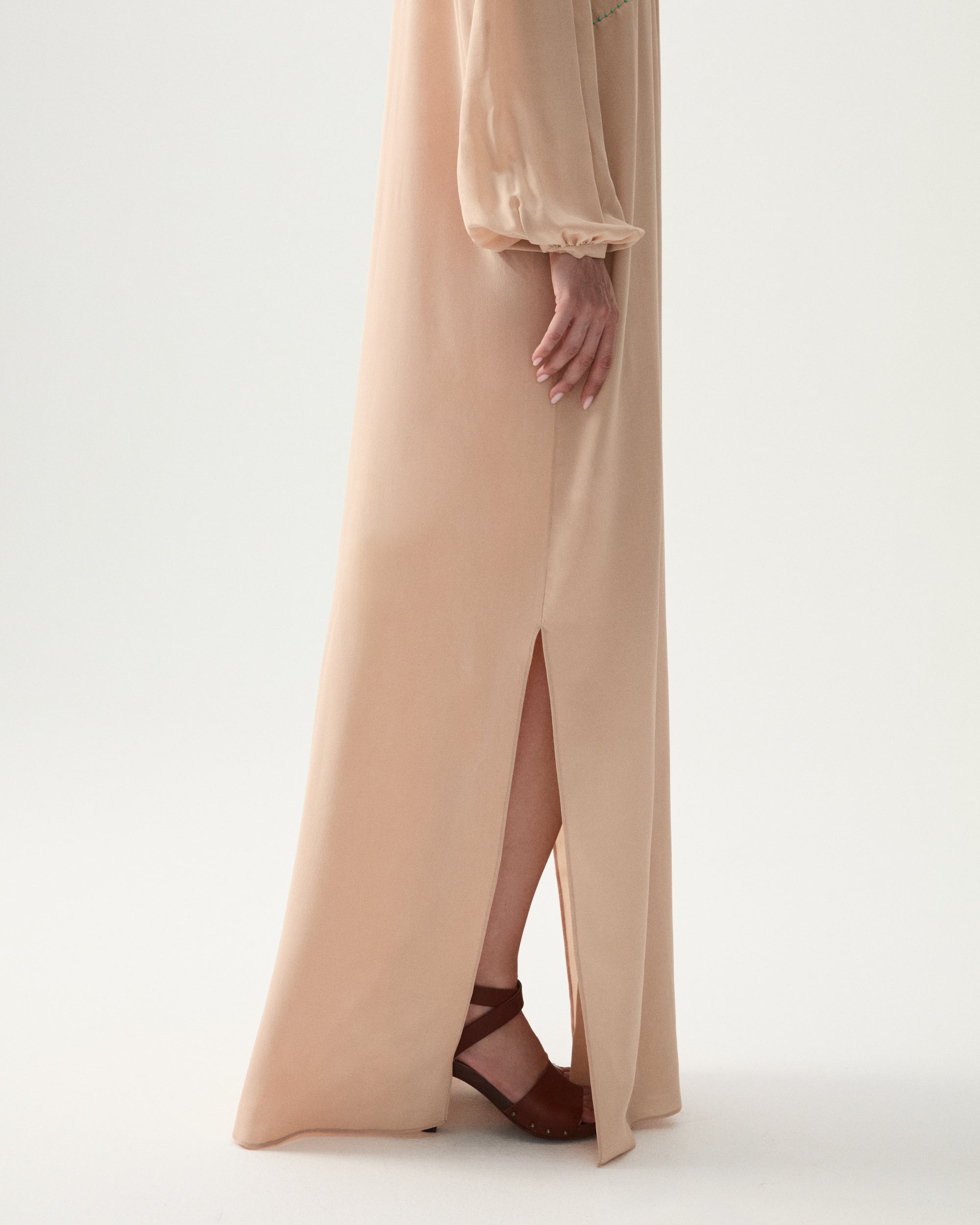 Allegral Embroidered Silk Dress