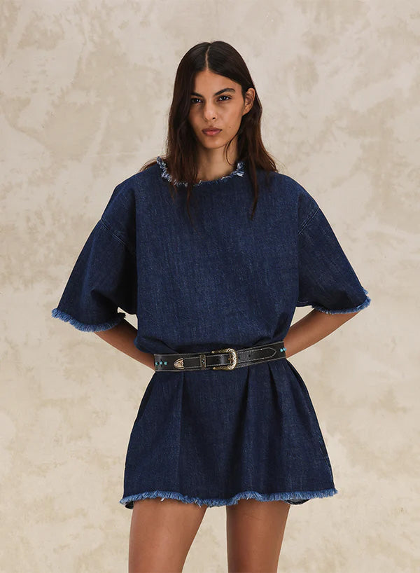 Ally Abito In Denim Indigo Rinse
