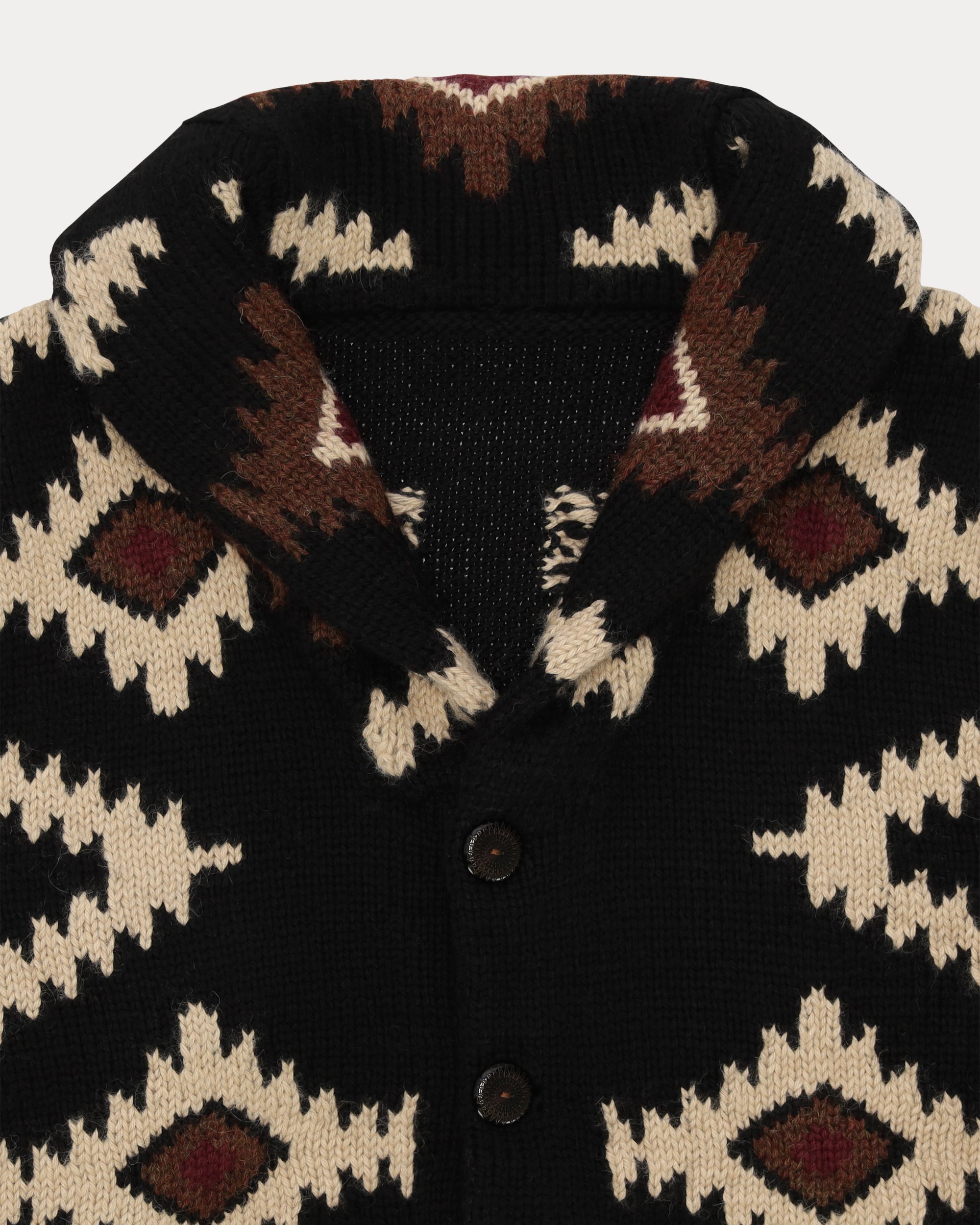Walter Cardigan in Lana con Motivo Navajo