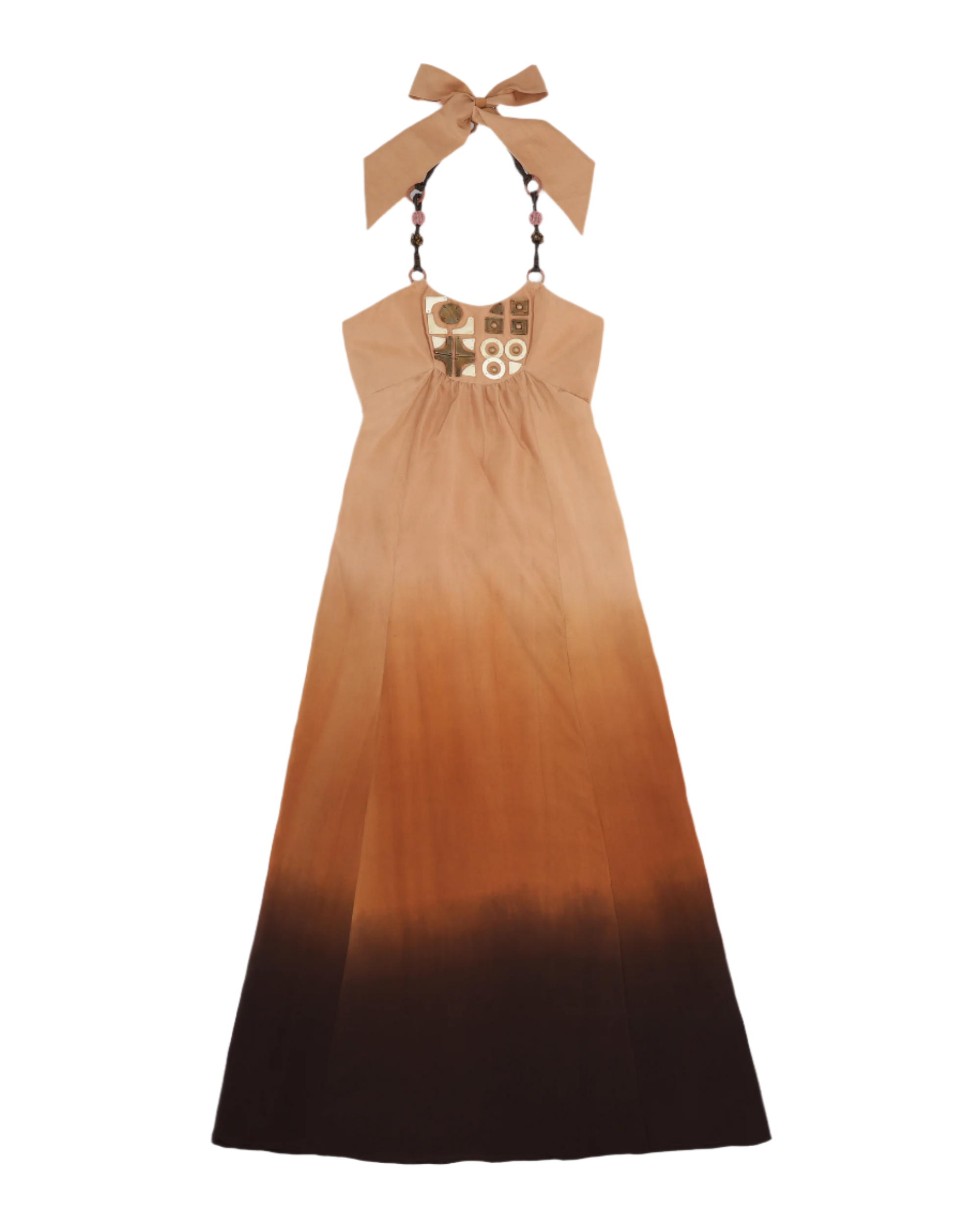 Anfitrite Abito Corto In Seta Degradè