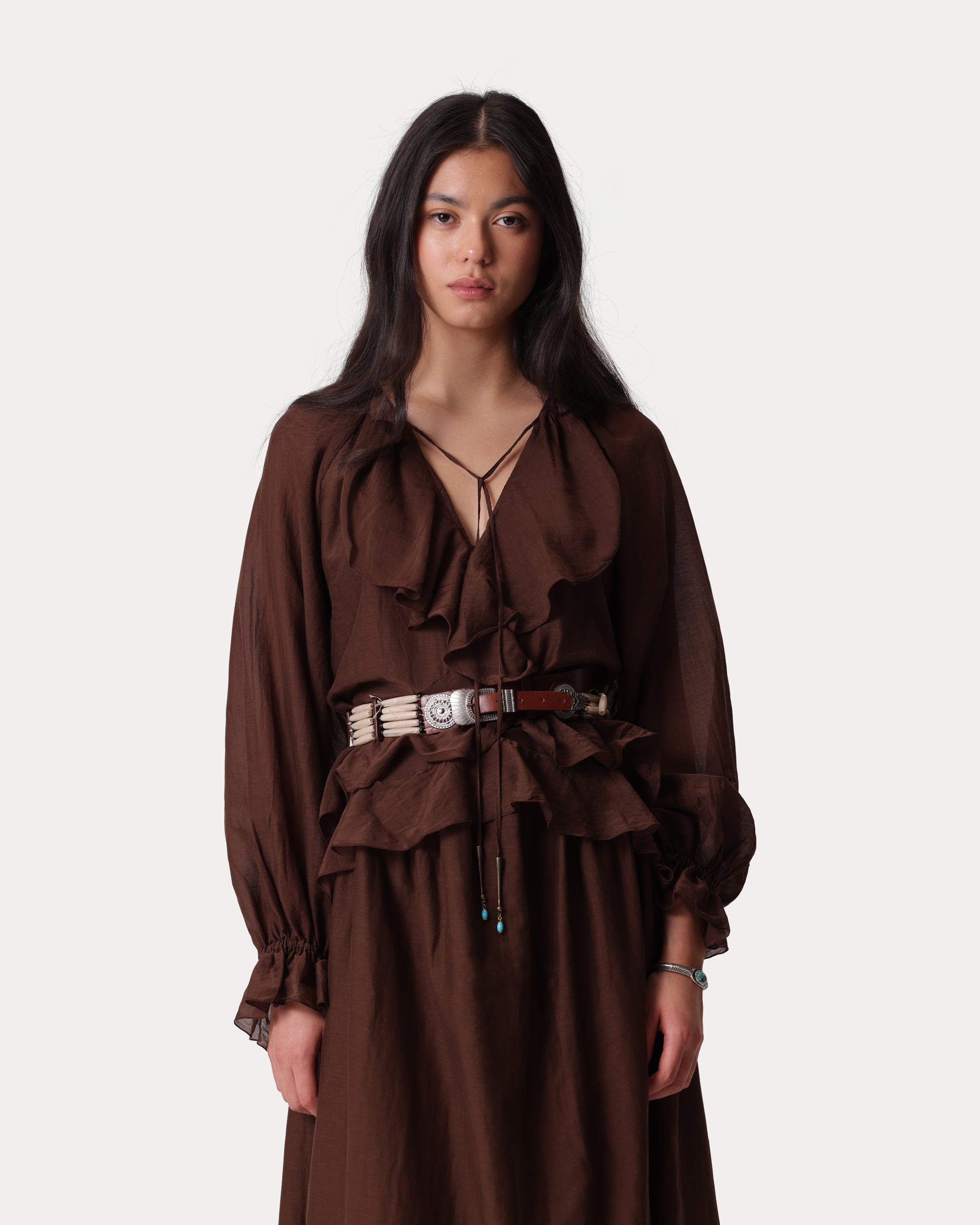 Ange Cotton and Silk Caftan