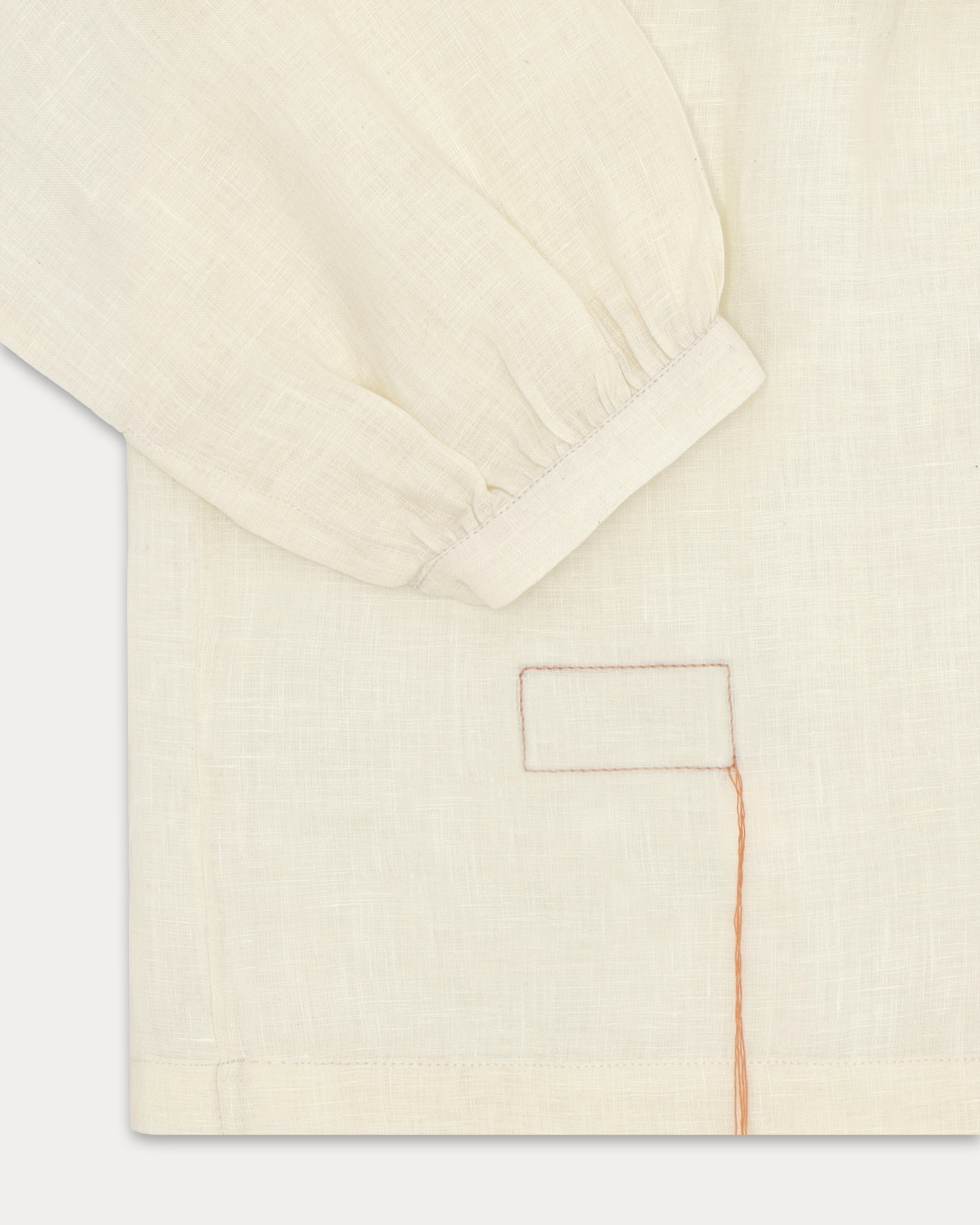 Angele Camicia Ricamata In Lino